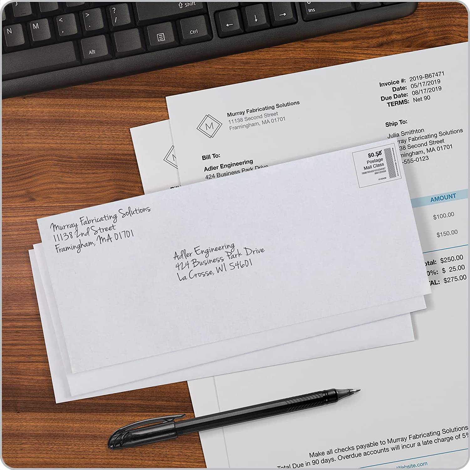 #10 Security Envelopes, 500/Box, No Window, 4-1/8 X 9-1/2 Inches, Release & Seal