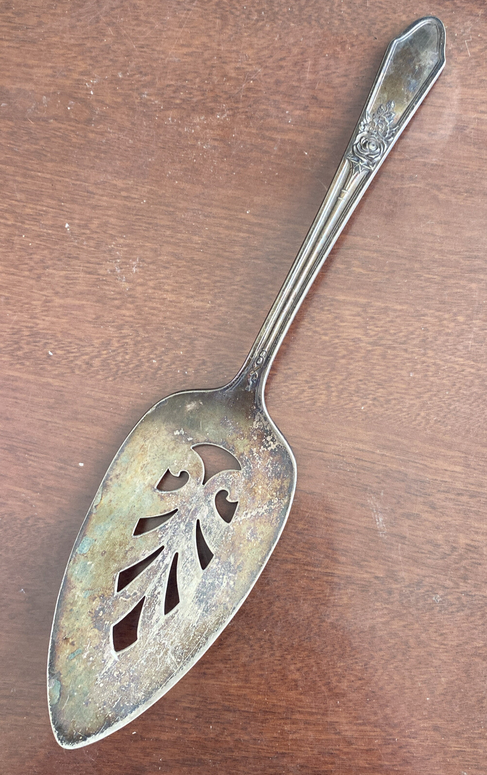 Vintage Dessert Spatula by Roberts & Belk A1 — 9″ A1 SILVER PLATE