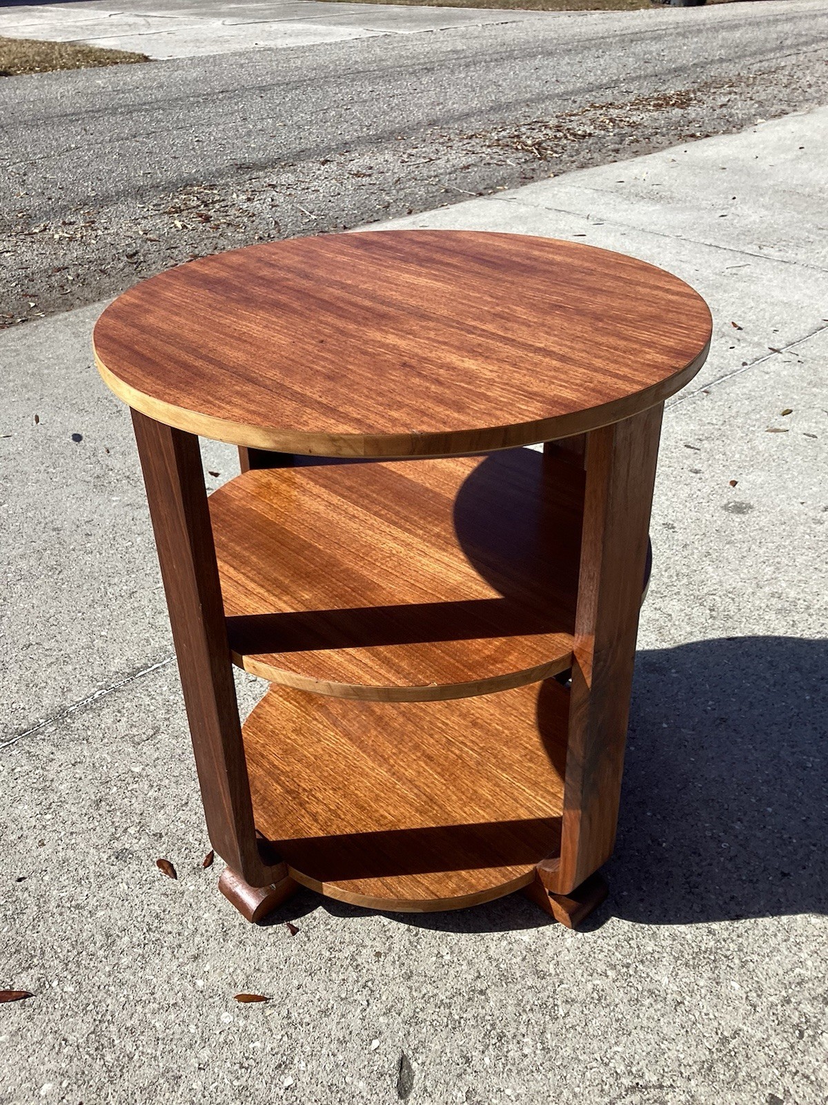 Art Deco Walnut Occasional Table