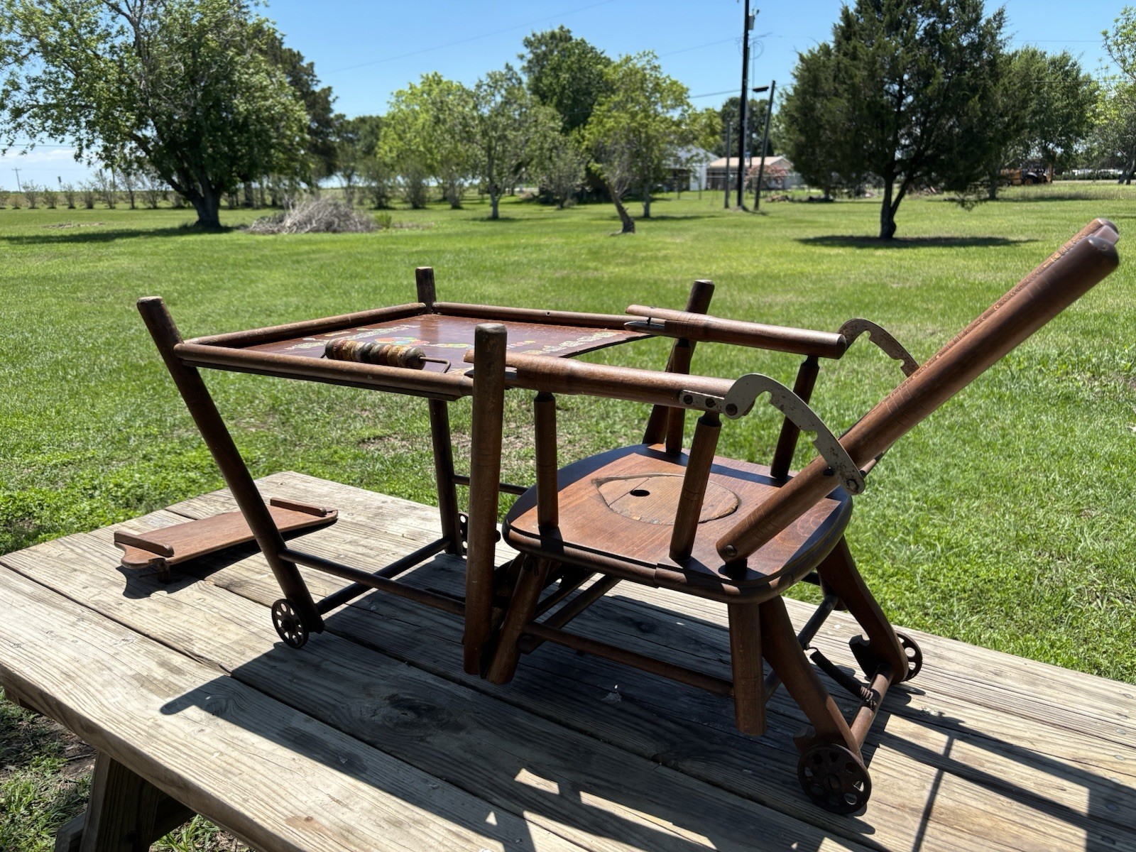 Antique Convertible High Chair *SEE DESCRIPTION*