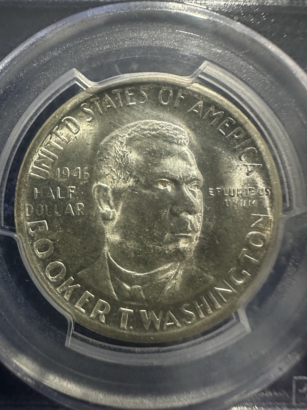 1946-S Booker T Washington Commemorative Half Dollar, MS65 Only 500k Minted