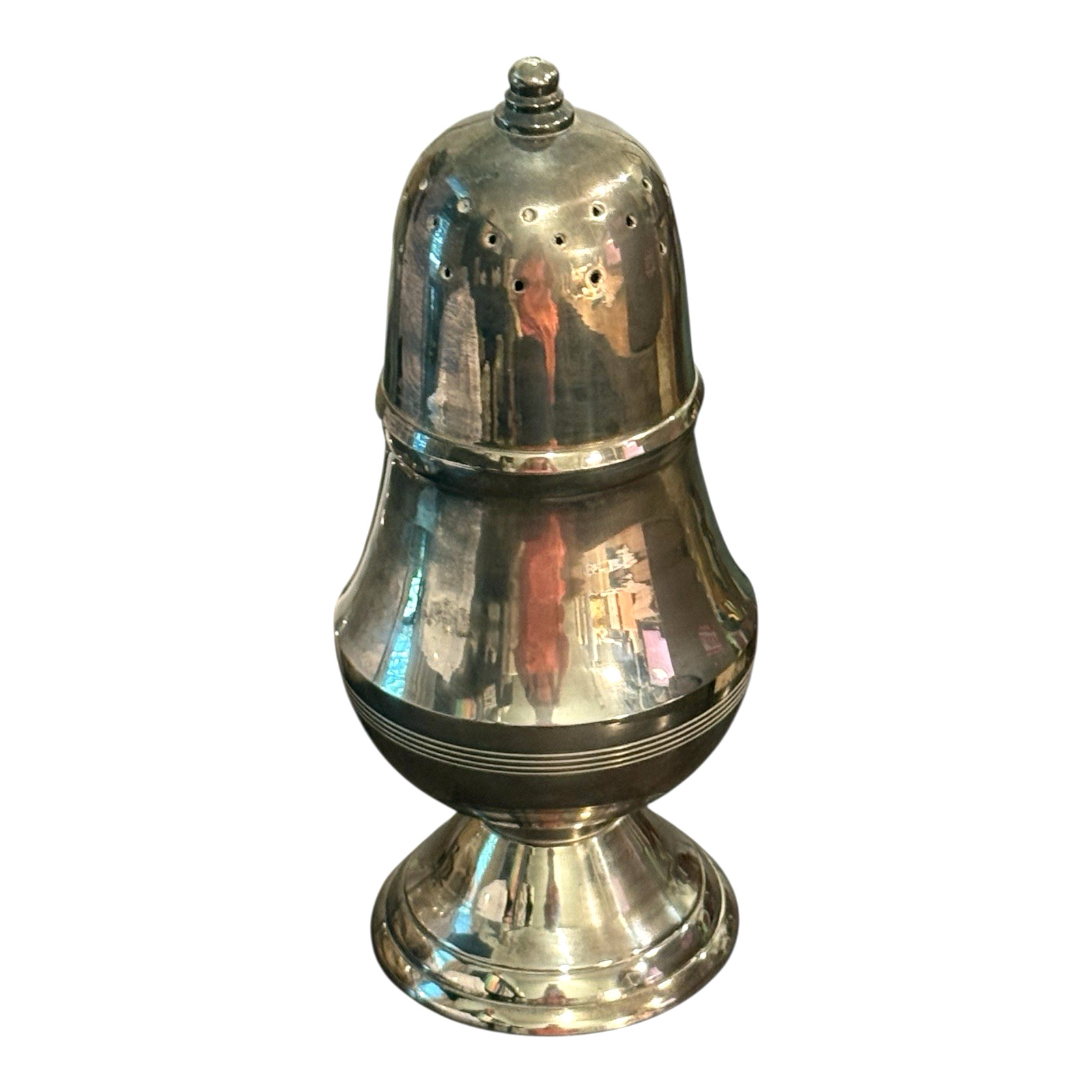 Vintage Silver Plated Sugar Shaker Salt Caster MUFFINEER Castor 8.5″ INDIA – EUC