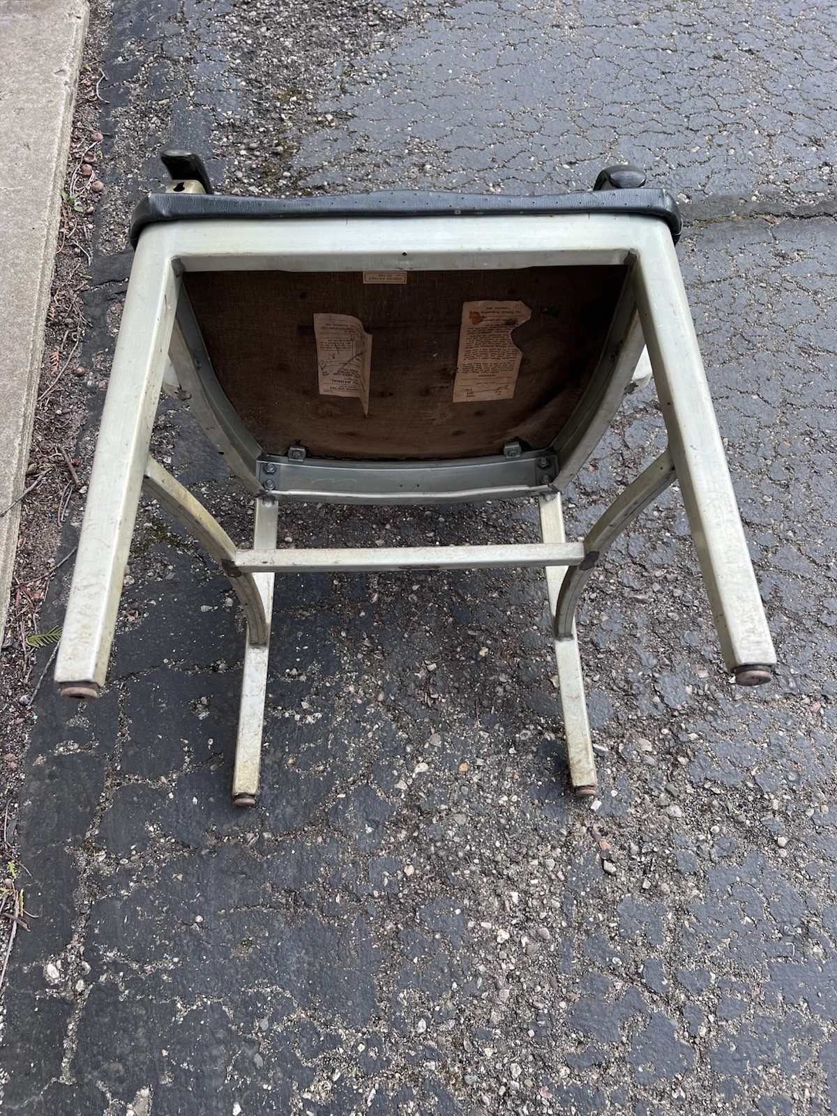 GoodForm Mid Century VINTAGE Industrial ALUMINUM Arm Chair 1970s Art Deco
