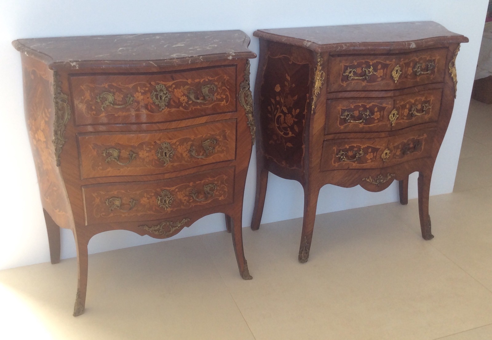 French Commode Louis XV revival Stamped George Guerin, Paris.C.1890