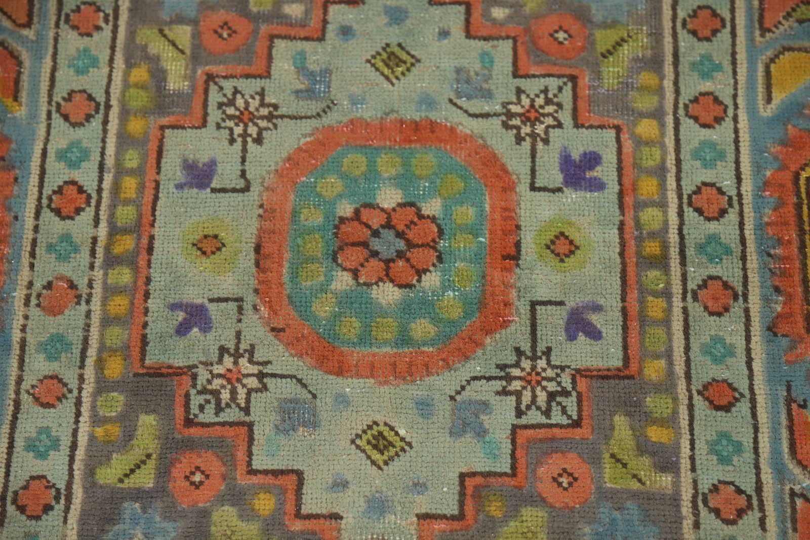 Vintage Gray Over-dyed Wool Living Room Rug Traditional Hand-made Carpet 8×11