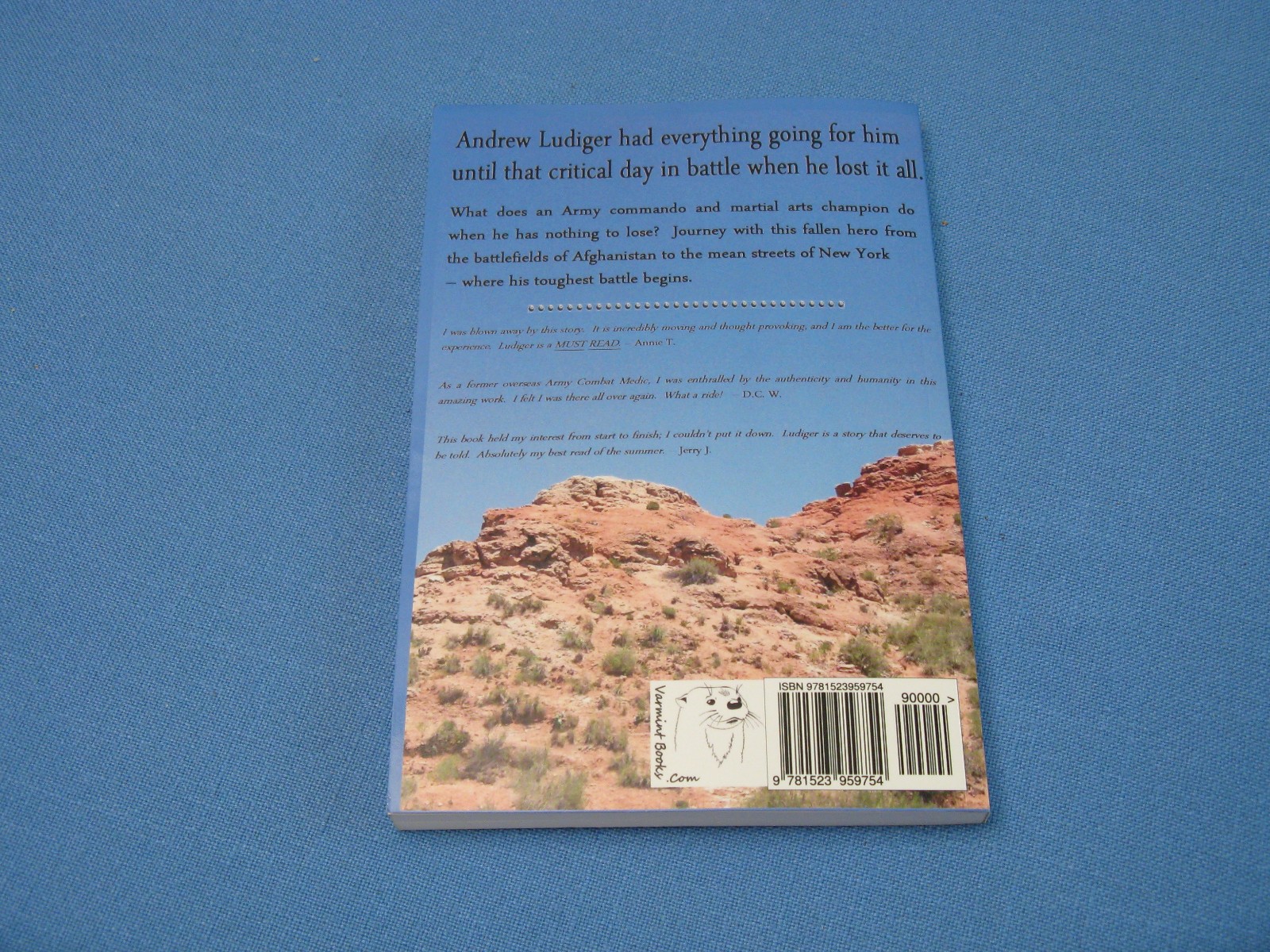 LUDIGER: U.S. ARMY COMMANDO IN NEW YORK BY E.J. WILSON 2016 SIGNED 1ST EDITION