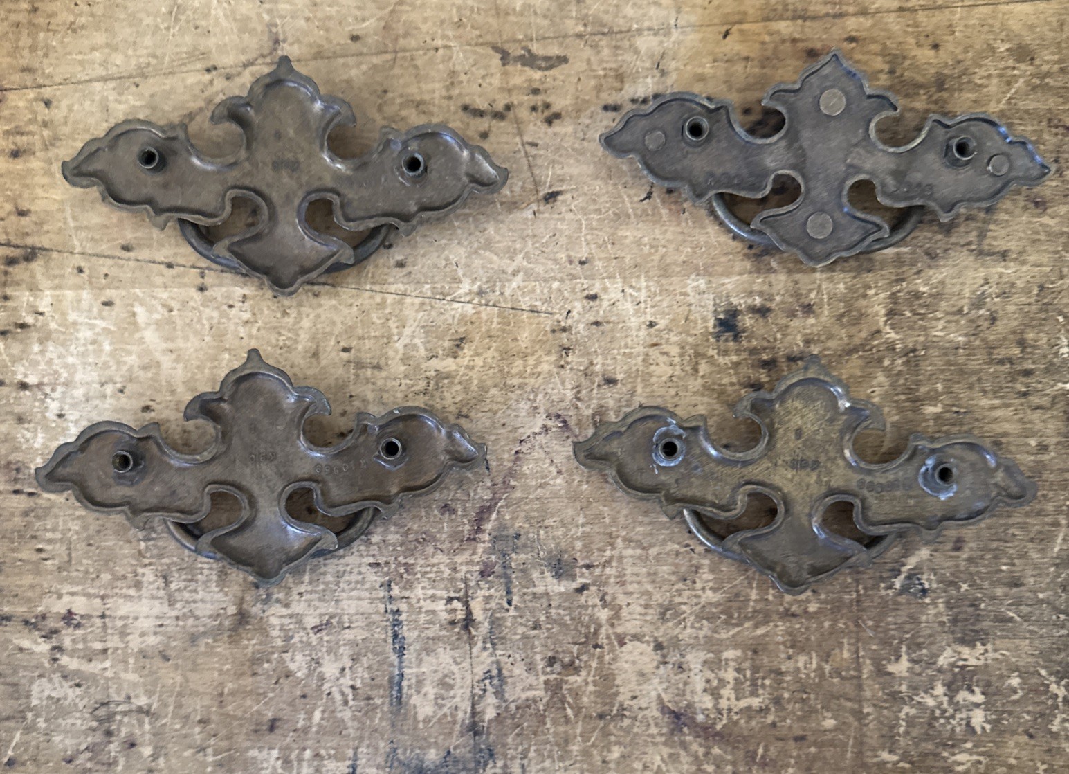 4 (13)Antique Hardware Brass Colonial Chippendale Vintage Bail drawer pulls 2.5”
