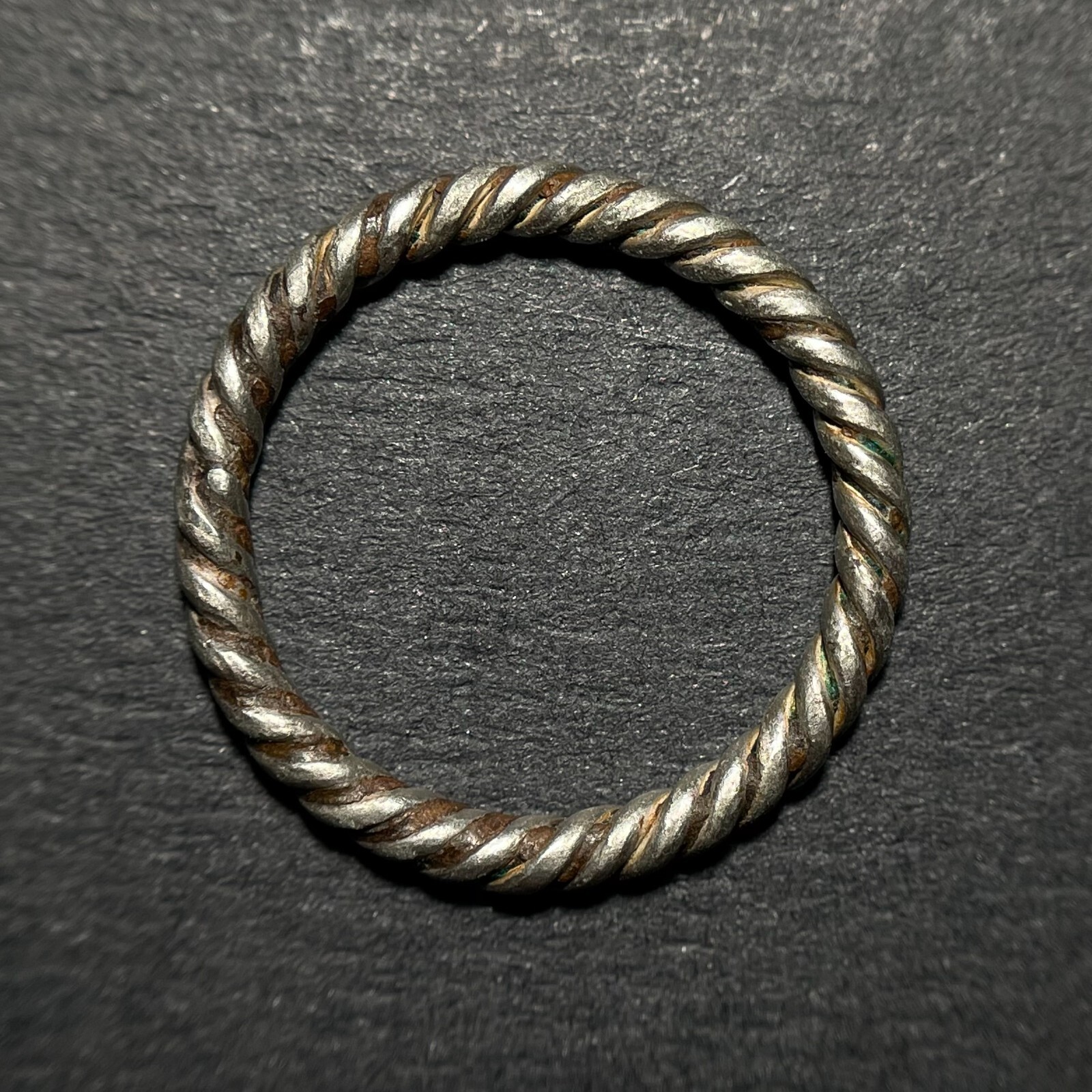 Rare Chinese Silver Ring Twisted Wire Ring Song dynasty (960-1279)