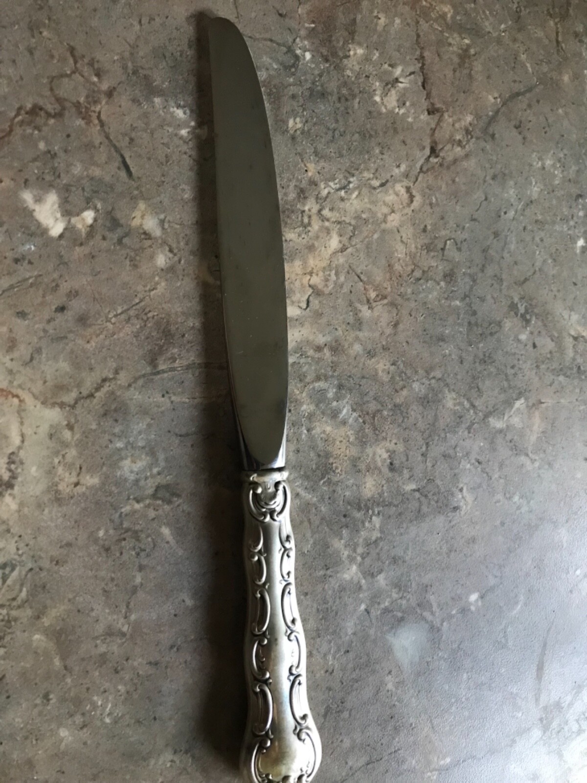 Gorham Strasbourg Sterling Silver Dinner Knife 8 7/8″ No Monogram