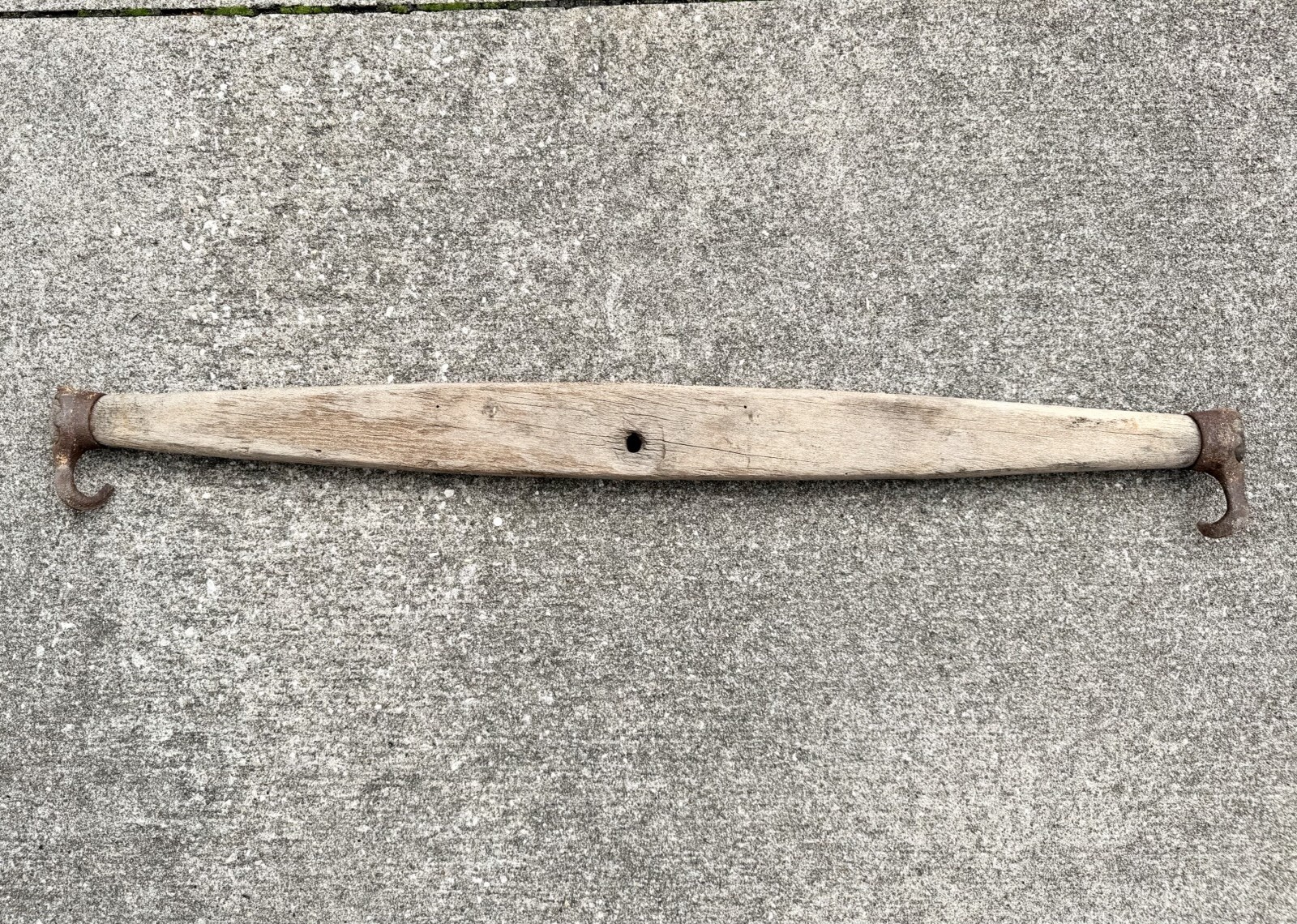 Antique Wood Singletree Yoke Oxen Horse Harness Rustic Farm Decor Primitive 31”