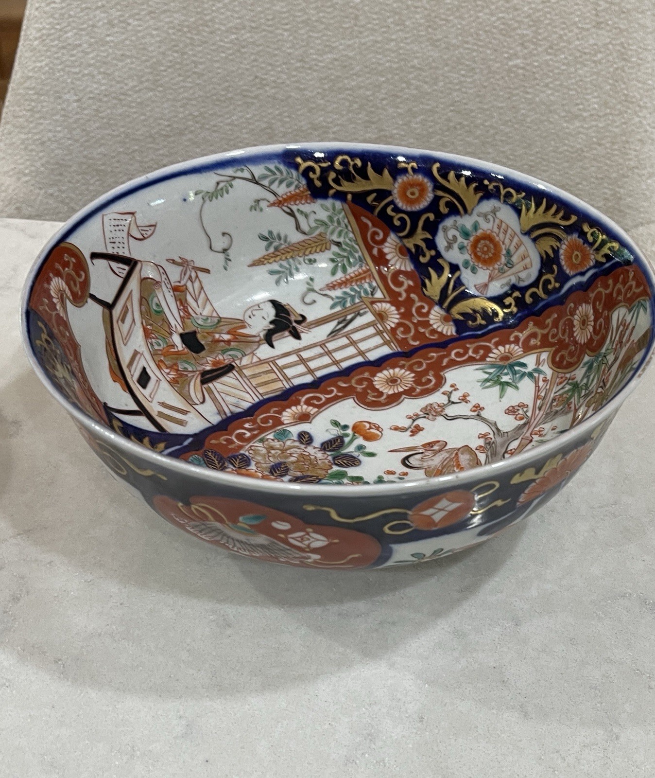 19th Century Japanese Imari 8.5 Inch Porcelain Bowl