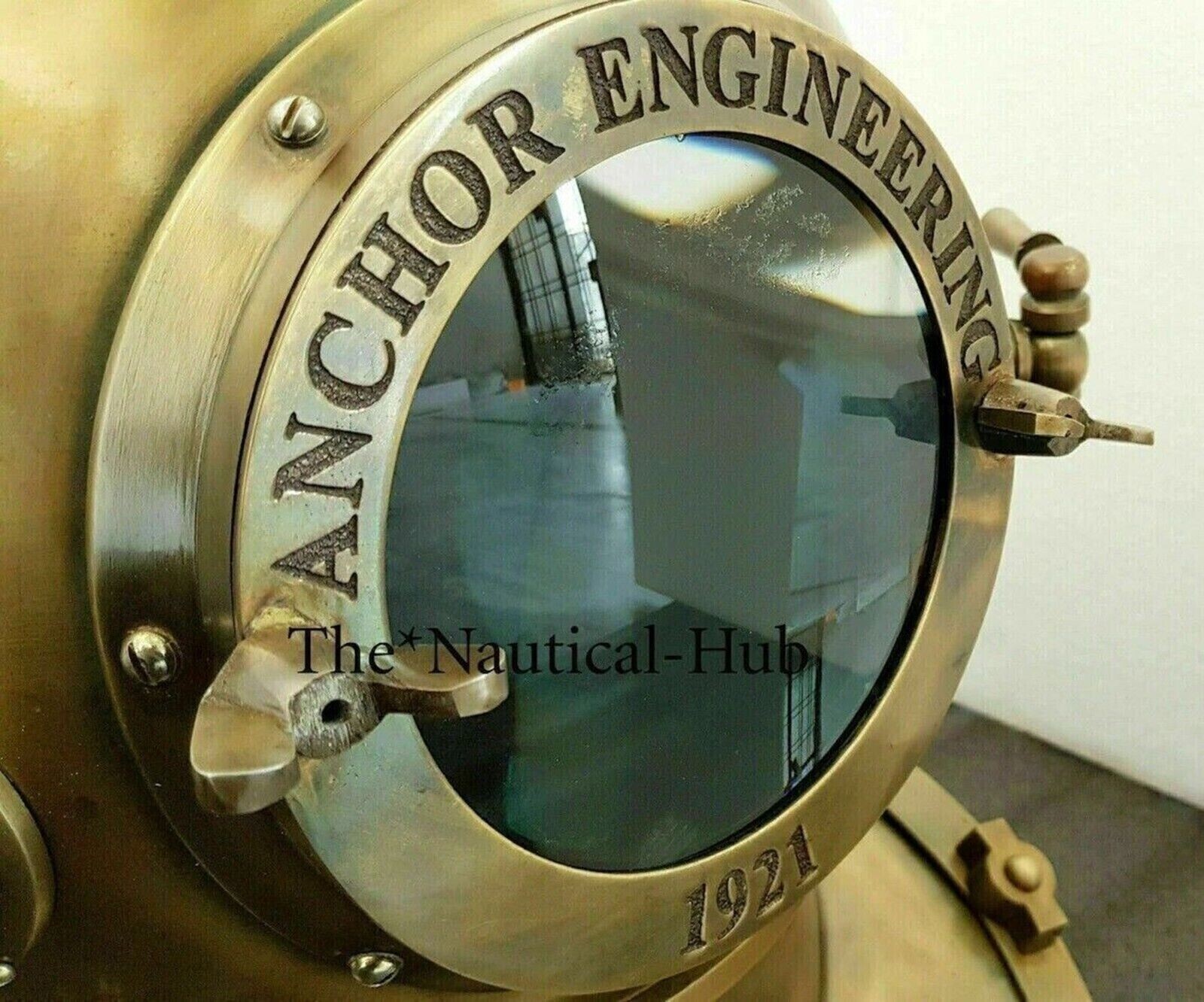Diving Divers Helmet Antique Anchor Engineering Deep Sea Scuba 18″ Helmet Decor
