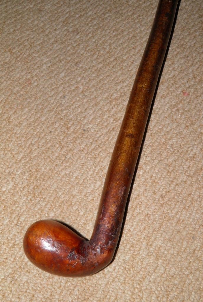 Antique Birch Wood Sunday / Sabbath Golf Walking Stick / Cane Shaft 89.5cm Long
