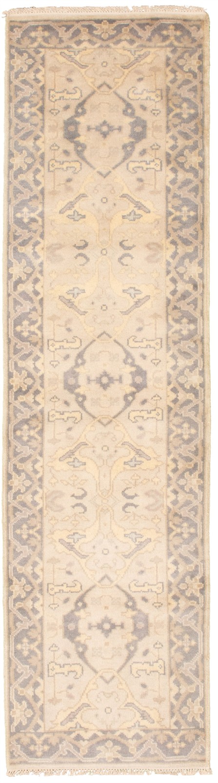 2’7″ x 9’10” Vintage Hand-knotted Runner Rug Traditional Oriental Wool Carpet