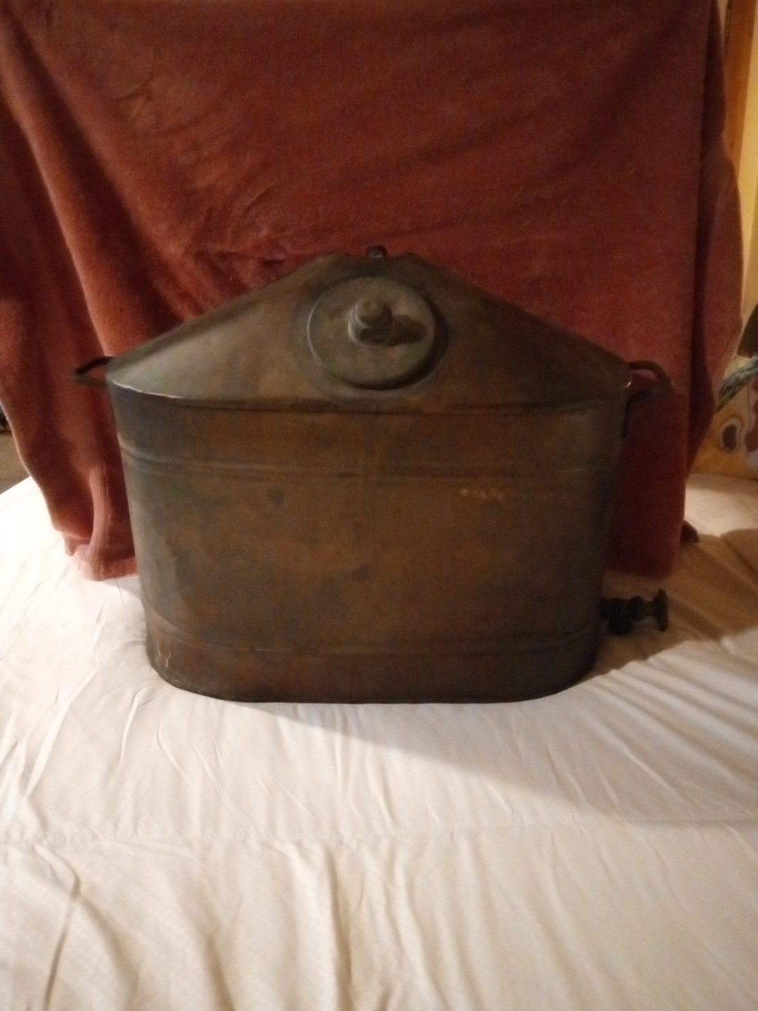 LARGE Antique Copper Moonshine Still Industrial Still Farmhouse Decor 22x19x12