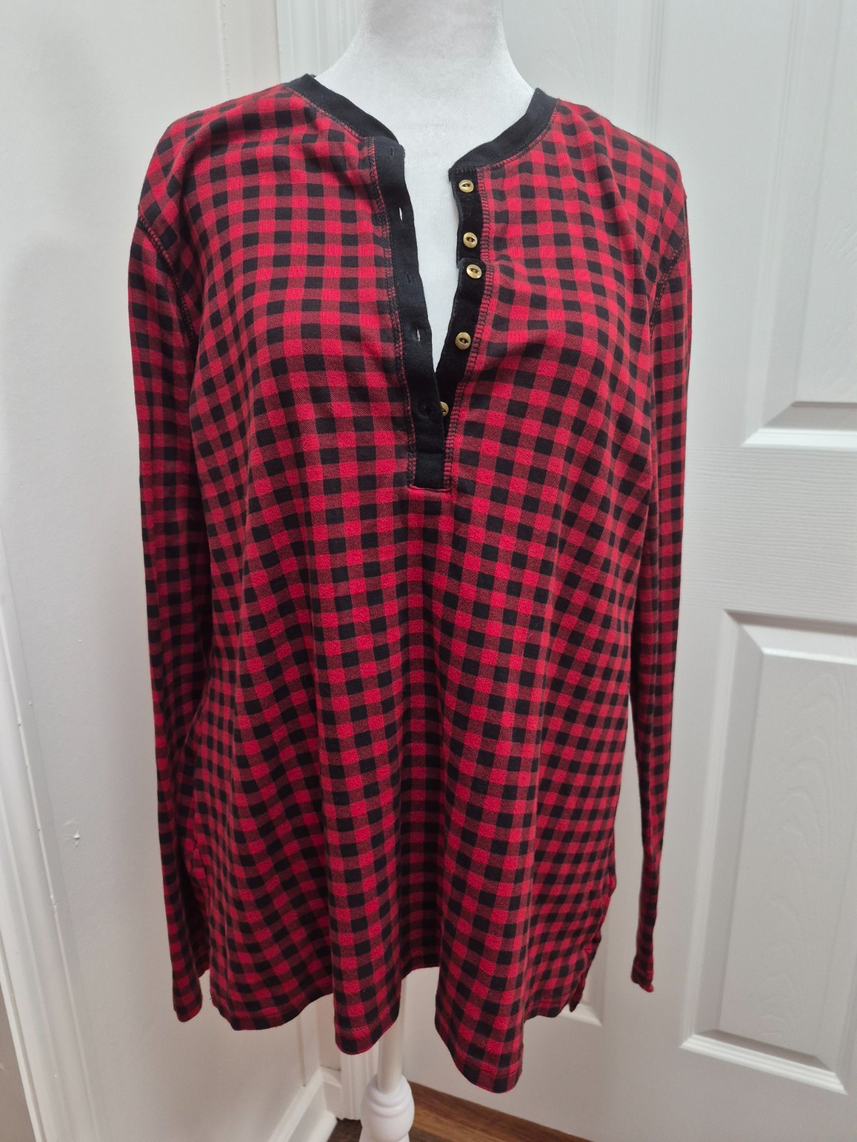 Ralph Lauren Chaps XL Gingham Plaid Pullover