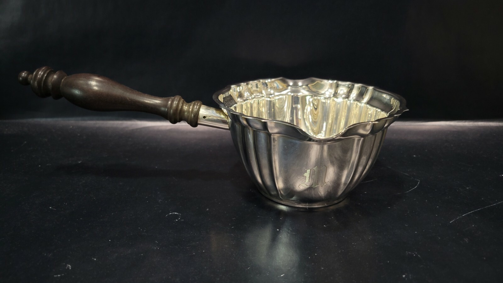 Vintage Gorham Chippendale 164/1 Sterling Silver Brandy Warmer / Gravy Boat