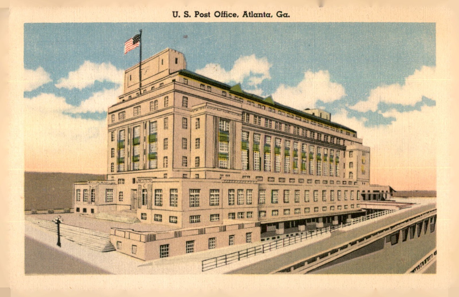 U.S. Post Office, Atlanta Georgia Post Office Postcard