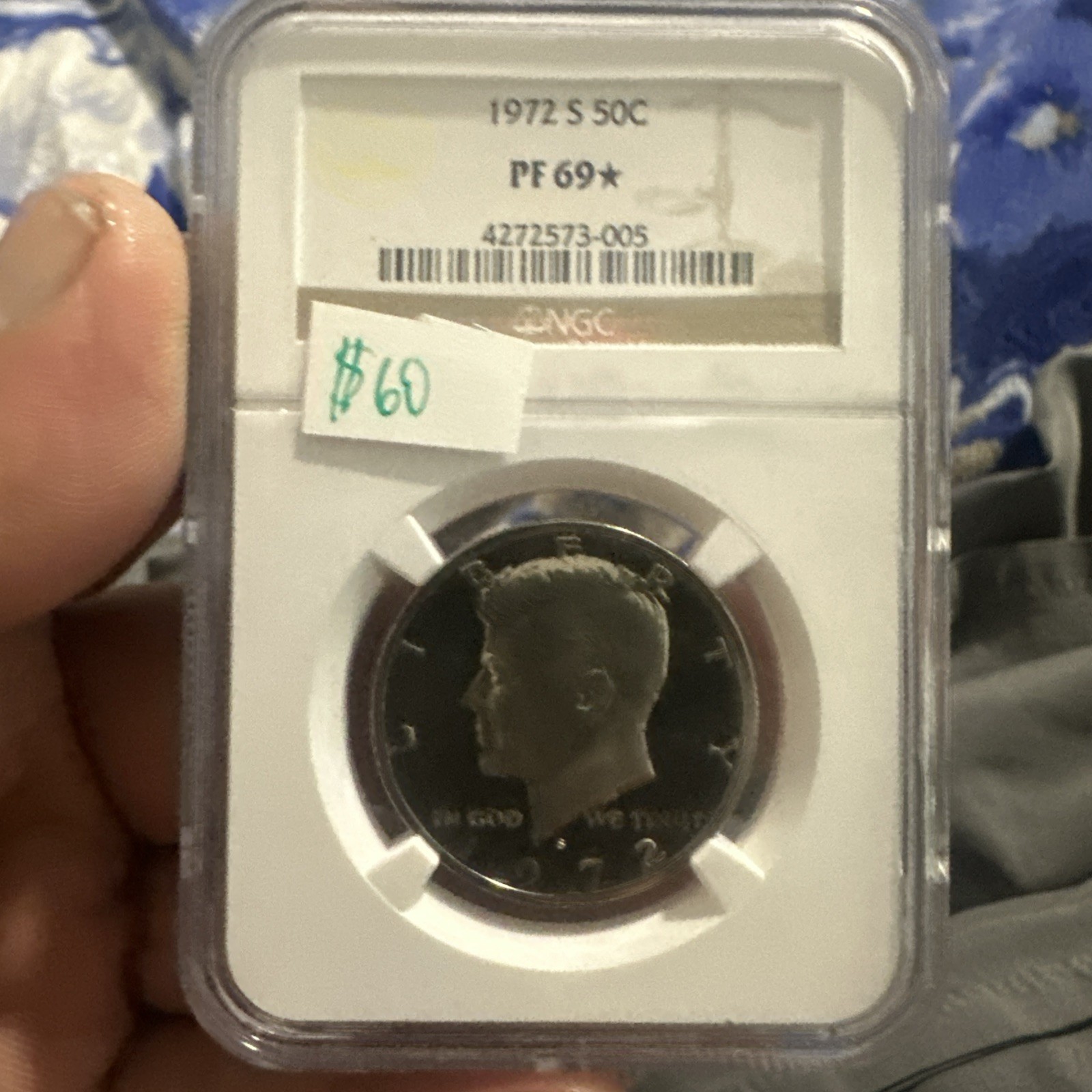 1972-S Kennedy Half Dollar, PF69⭐️ Super Rare Grade & Highly Collectible