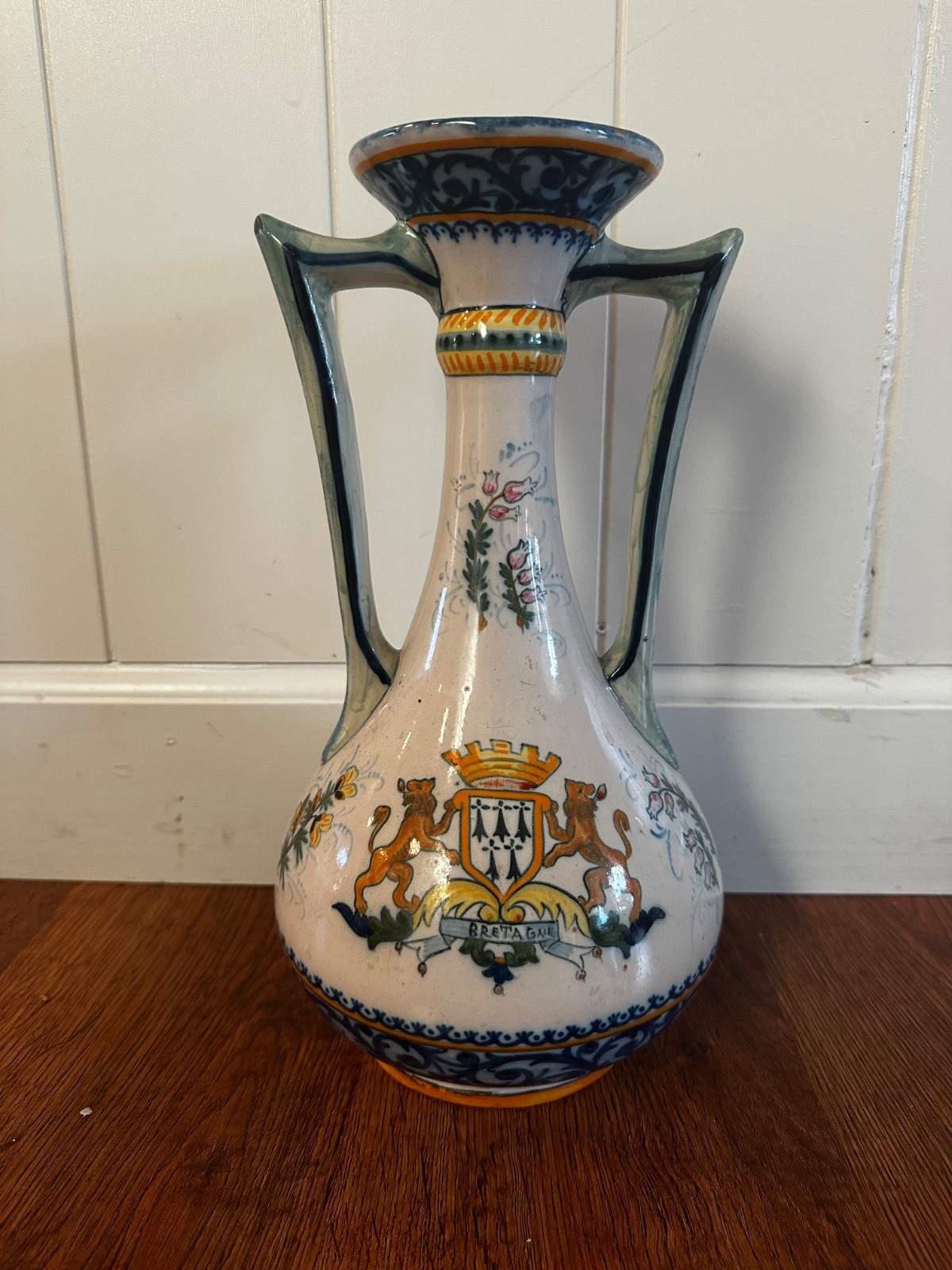 Authentic Quimper Faience – 1920’s, no rim wear or chips, hand painted with sig