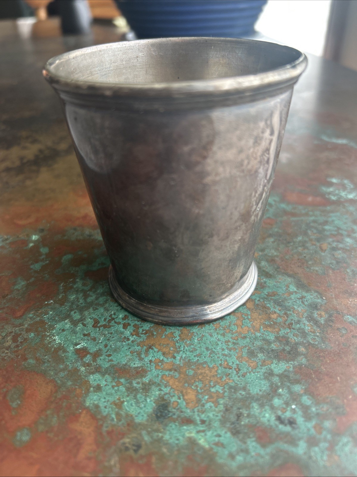 Antique 1850’s John B. Akin Danville KY *PLK* Coin Silver Mint Julep Cup Patina