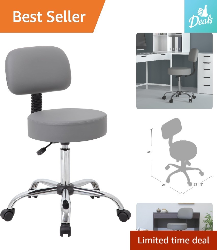 Versatile Ergonomic Drafting Stool – Height Adjustable with Comfort Back Support