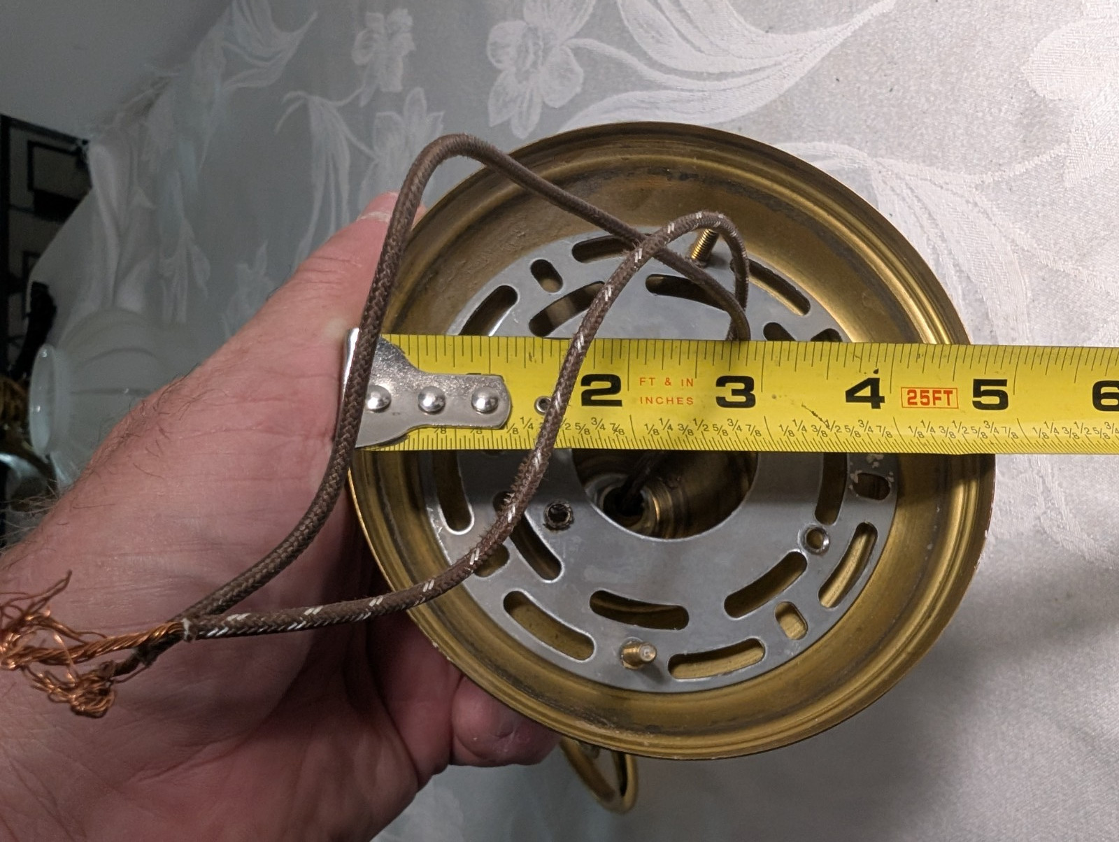 BRASS WALL SCONCE LIGHT WILDFLOWER Vintage Gas Lamp Style Shade not included