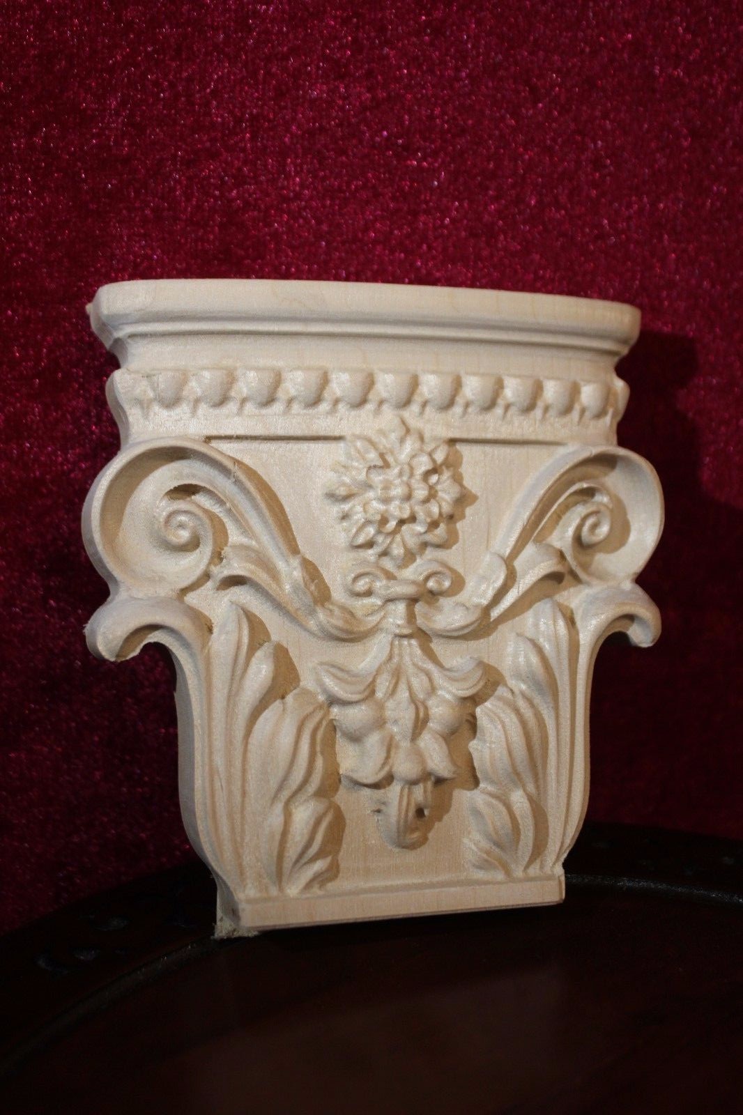 Decorative Carved Wooden Corbels birch wood pair 2x