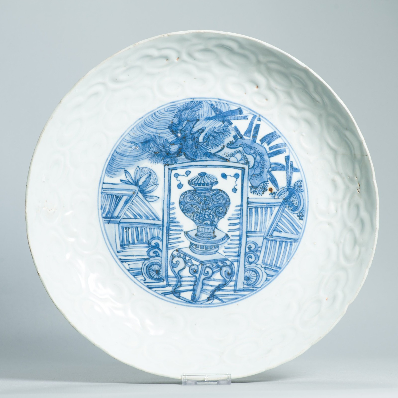 29.5CM Large rare Wanli Antique Ming Period Chinese Porcelain Dish top quality