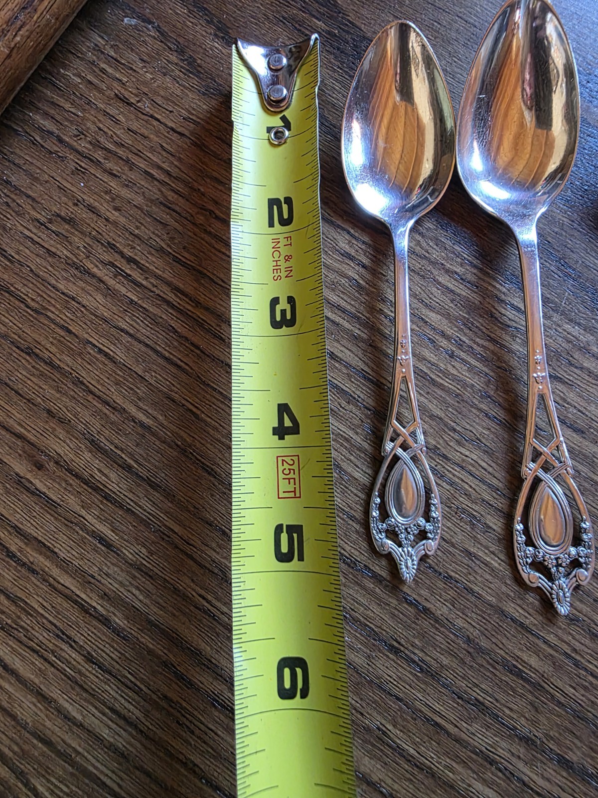 Antique 1908 Sterling Silver Monticello by Lunt Spoons Lot of 6 Two Sizes 98gr