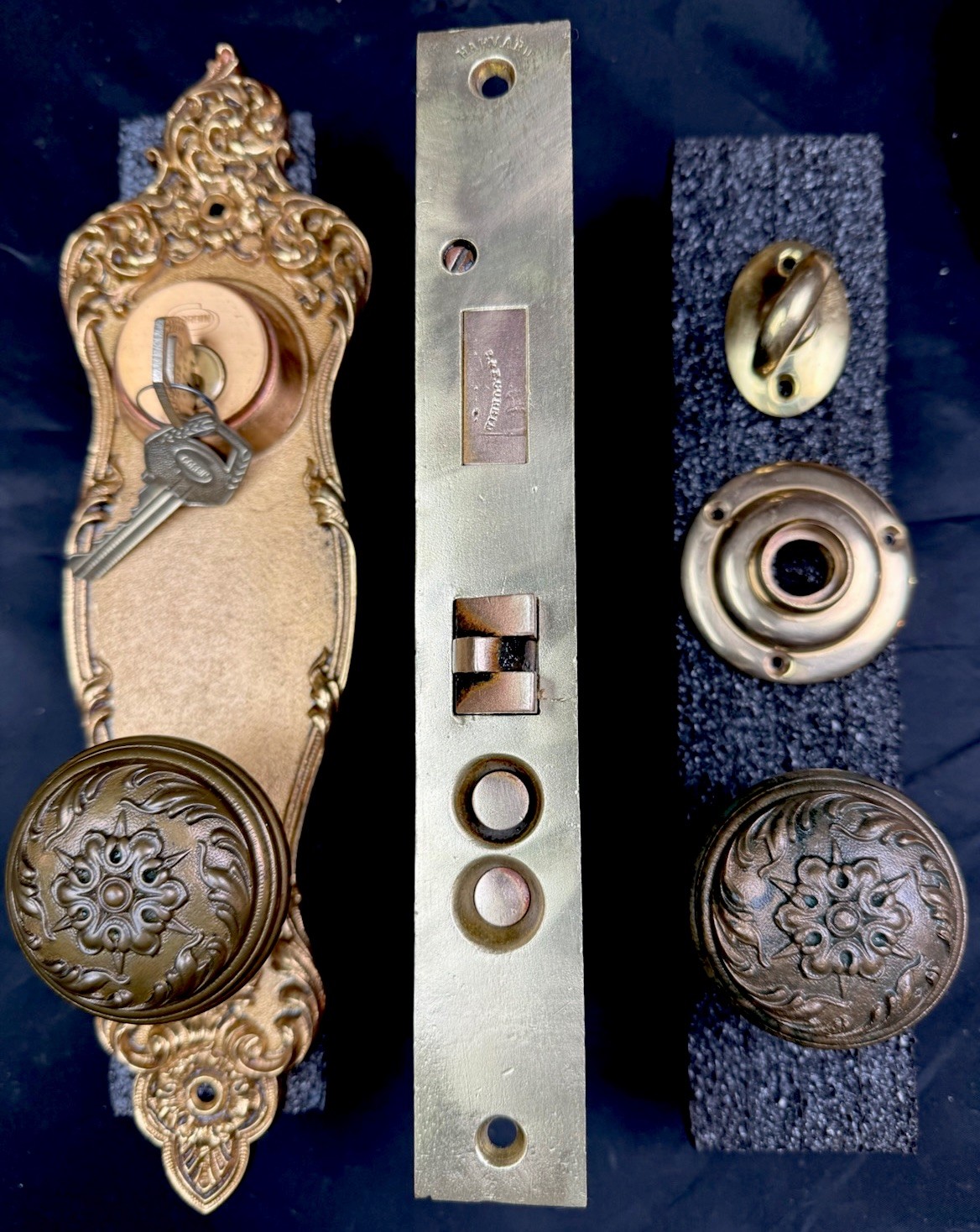 Corbin Piccadilly 1905 Entrance Door Knob Set Entry Front Door With Original Key