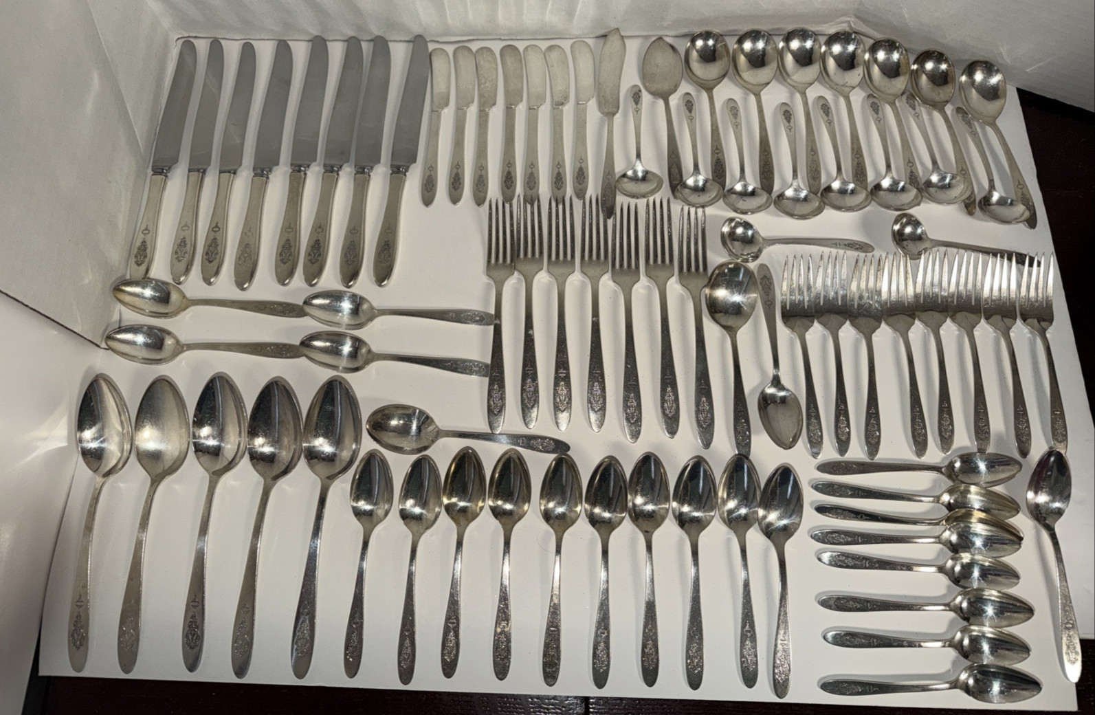 80 Pieces 1923 Community Silver Plated Silverware Birds Of Paradise Oneida