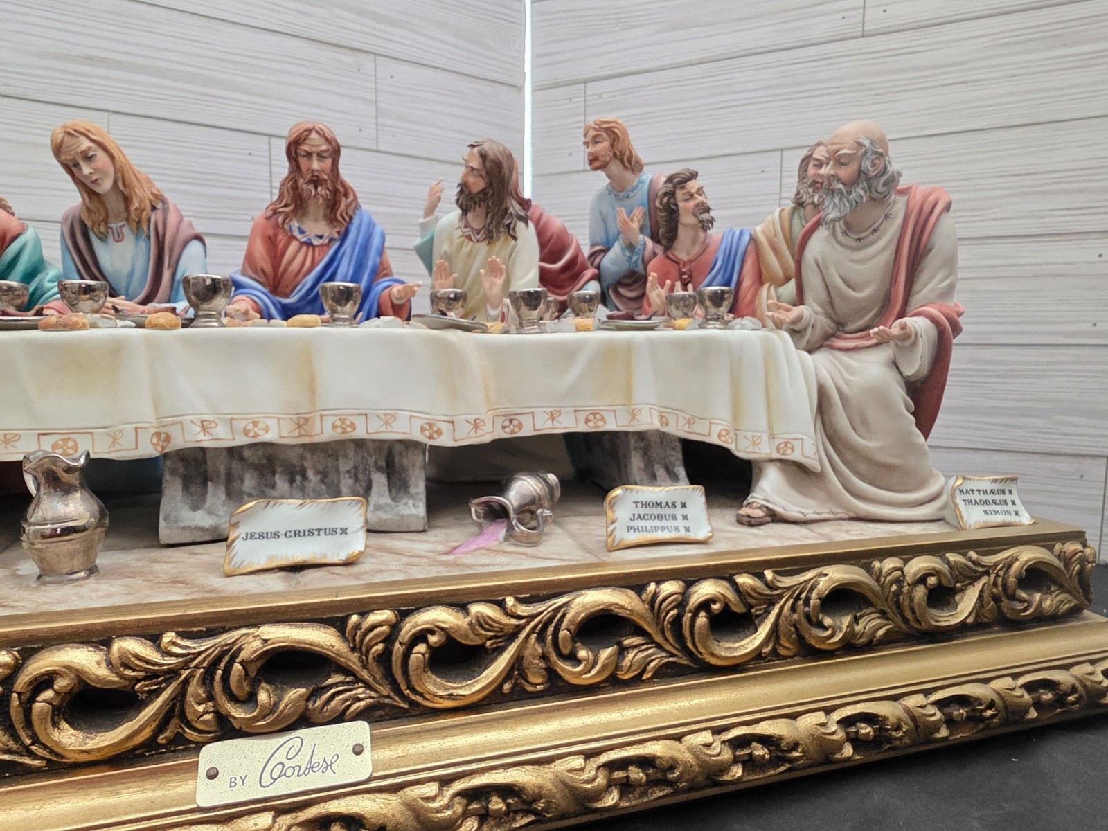 Last Supper Capodimonte by Germano Cortese 24inch x12 inch × 9 inch approx.