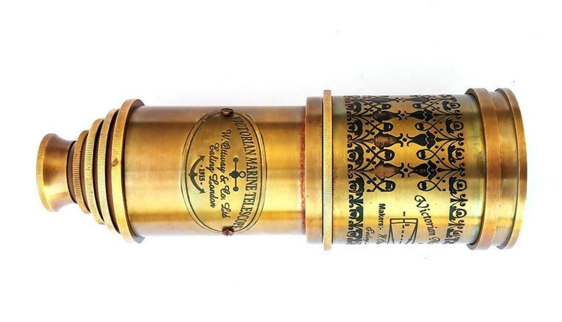 Antique Telescope Handmade Navigational Telescope Army Astronomy replica