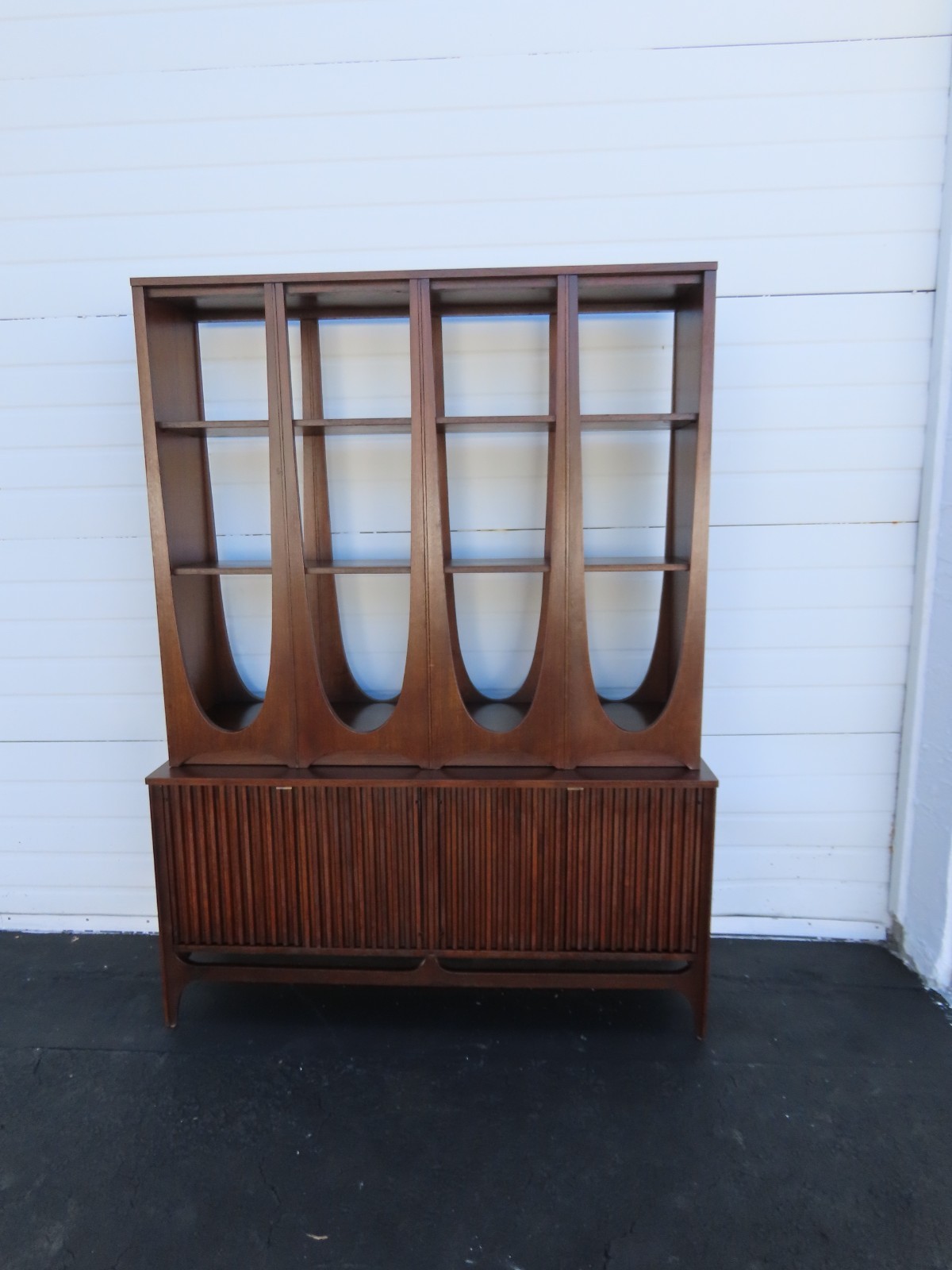 Broyhill Brasilia Two Part Room Divider Wall Unit Shelf 6397