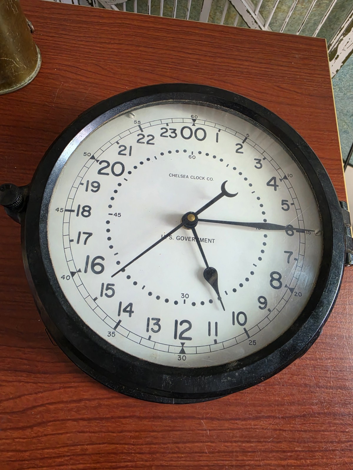 Chelsea Clock Co. Boston – U.S. Government Navy Ship Clock’s Bakelite Case