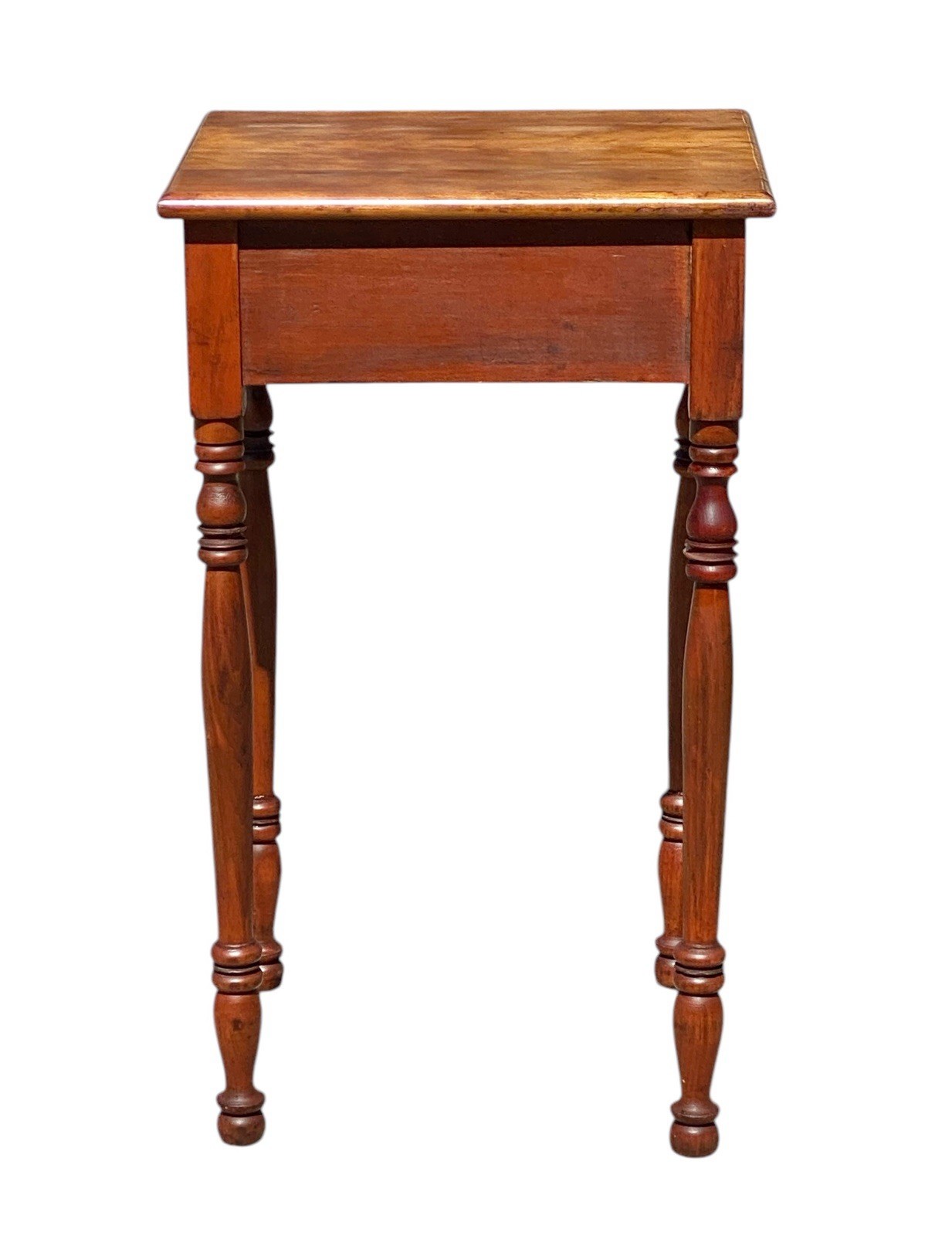 Antique Sheraton Cherry Work Table / Nightstand with Blank Drawer