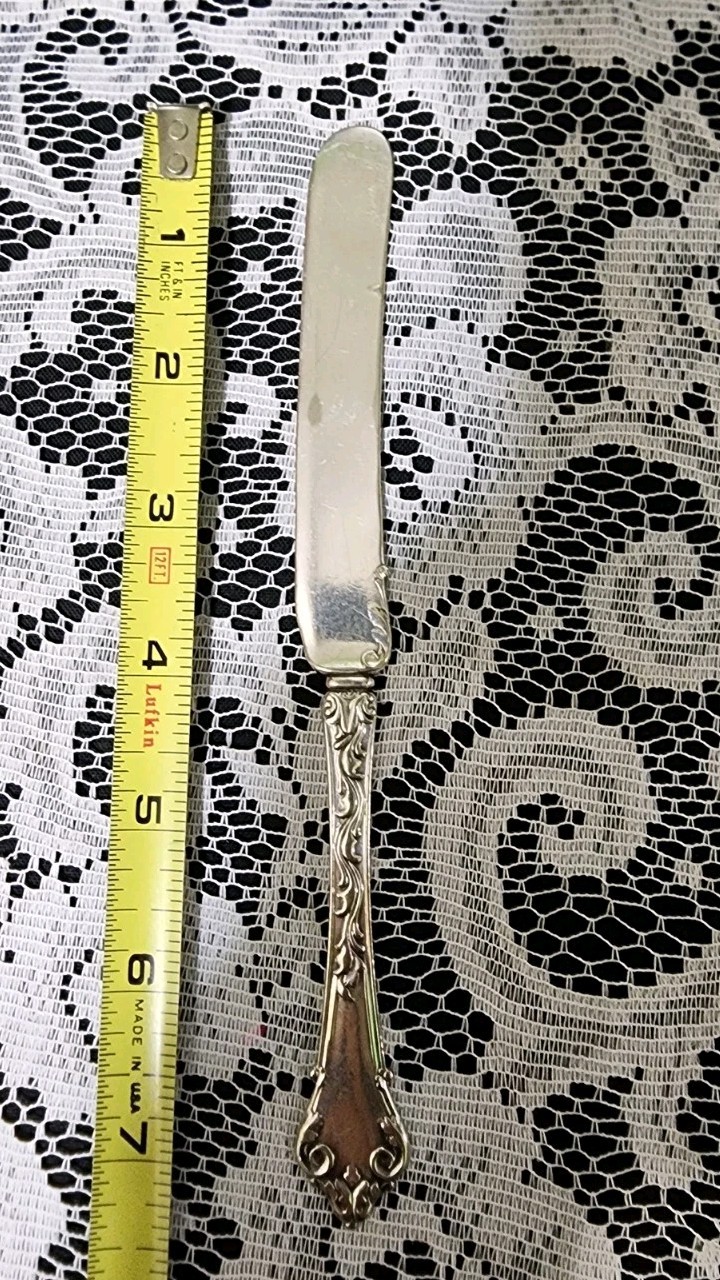 RARE VICTORIAN AESTHETIC SILVERPLATED YOUTH KNIFE/ BUTTER SPREADER👩‍👦🧈