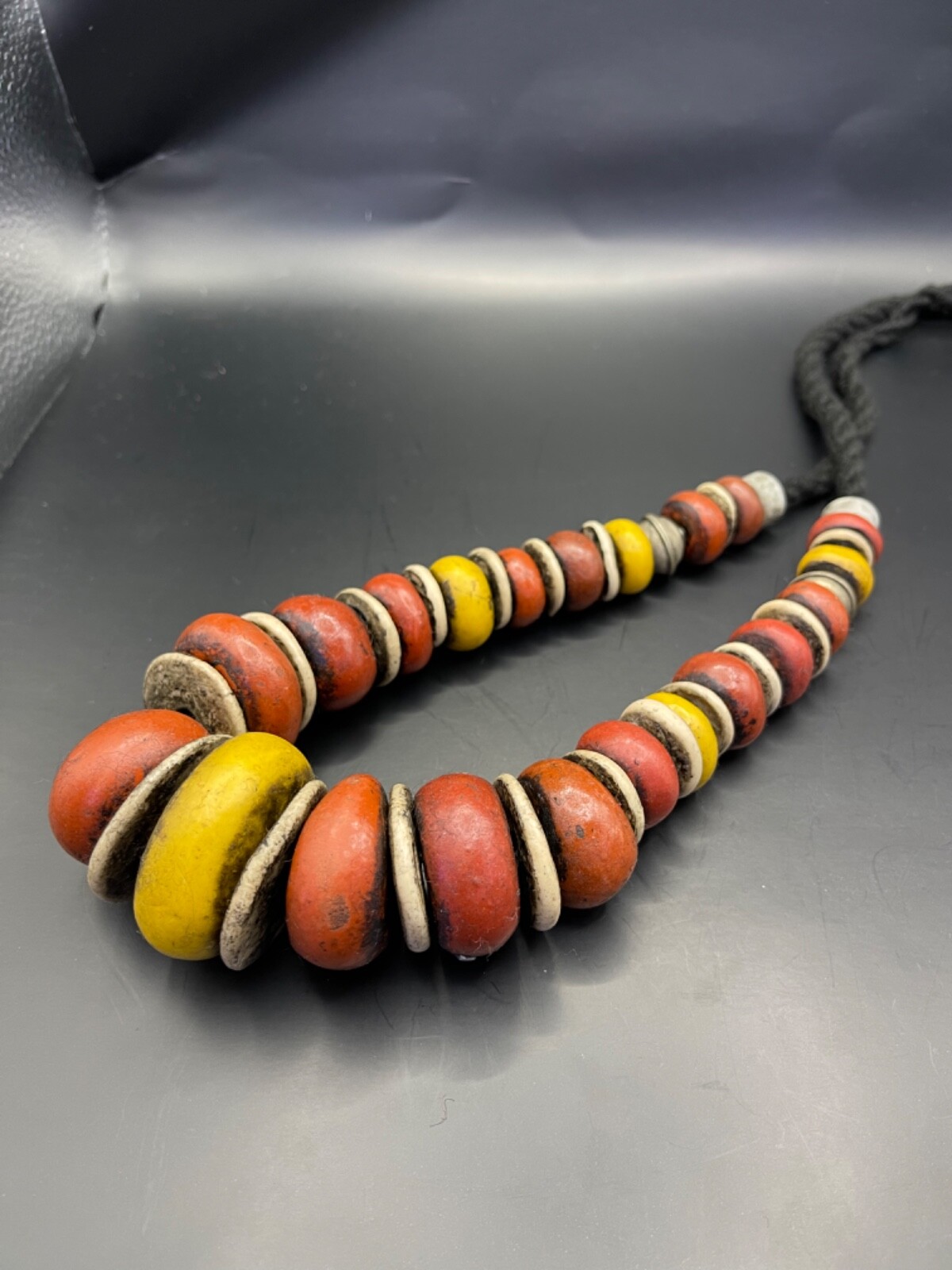 Morocco Rare ancient baltic amber eggyolk beads necklace