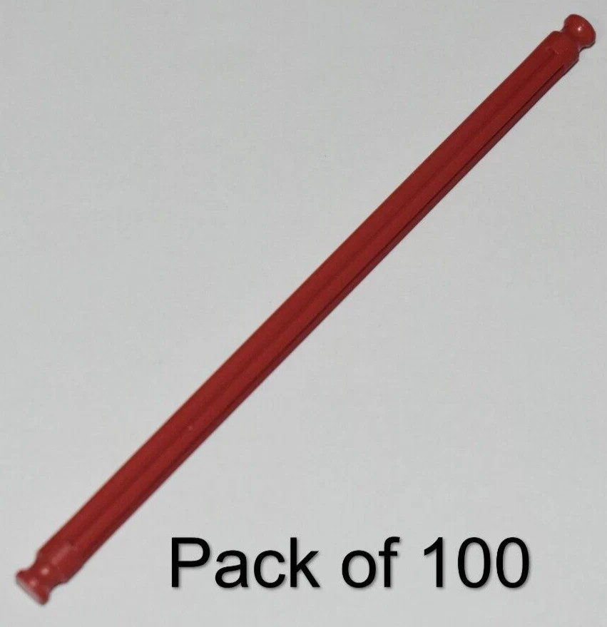 (100) K’nex Red Rods 5-1/8″ 128mm Long-Bulk Standard Knex Parts Pieces Lot