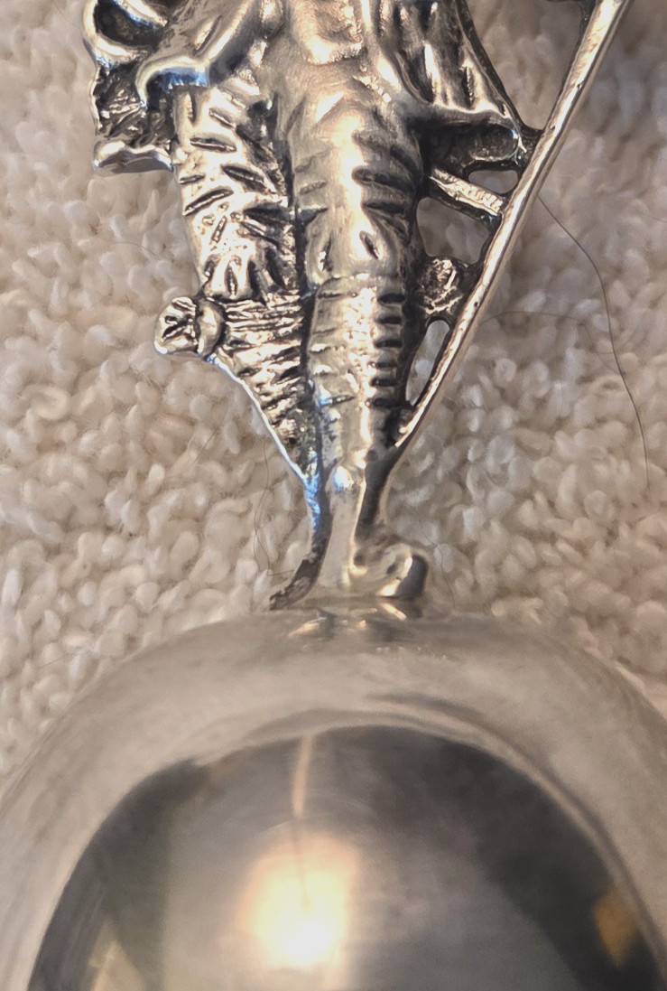 American sterling silver DINNER BELL all silver Courting Colonial Dandy 78 grams