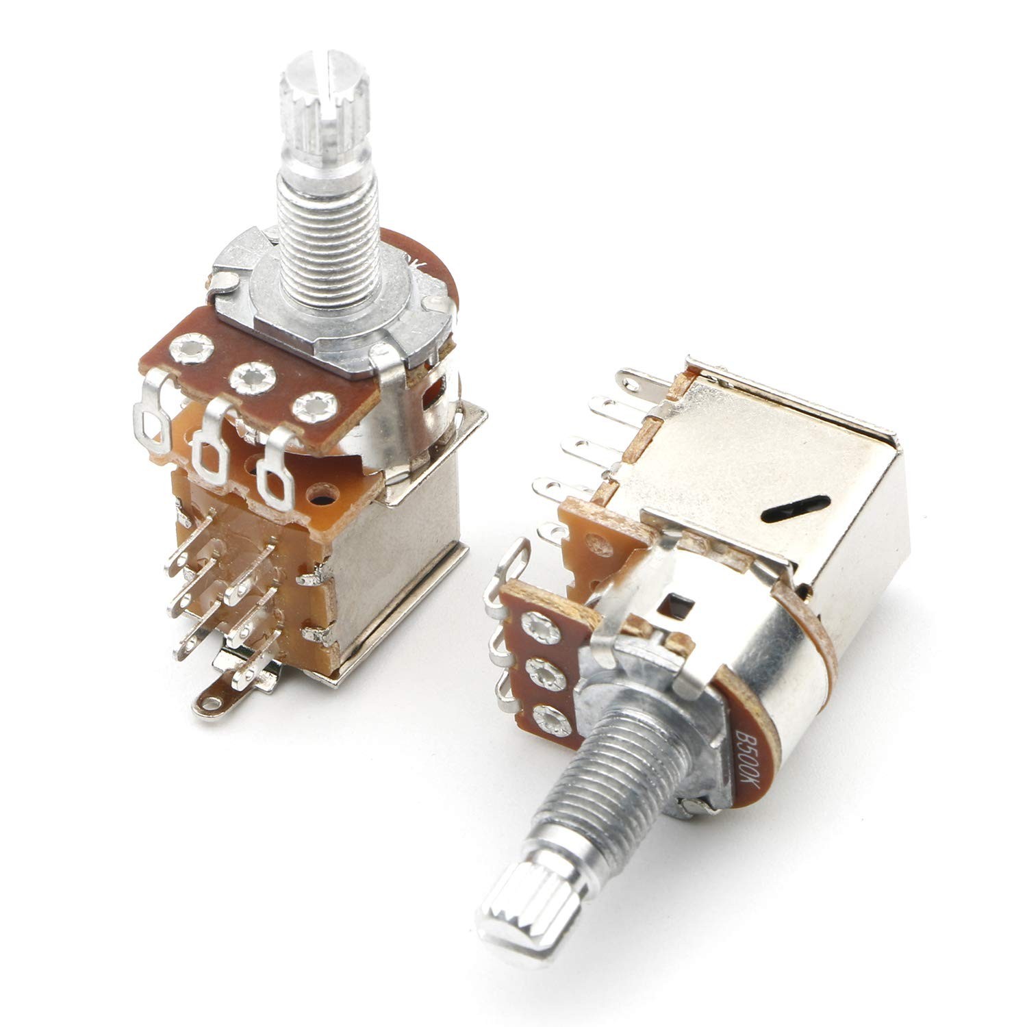 B500k Push Pull Potentionmeter Volume Tone Shaft Switch Pots for Guitar Bass,…