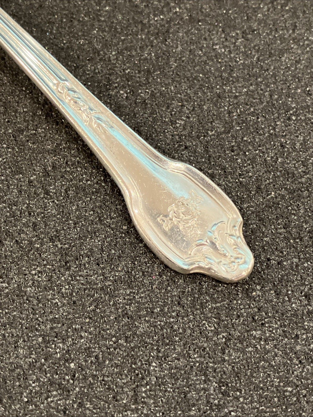 The FONTAINEBLEAU Silverplate Serving Spoon Falmouth Pattern 1914 Miami Beach
