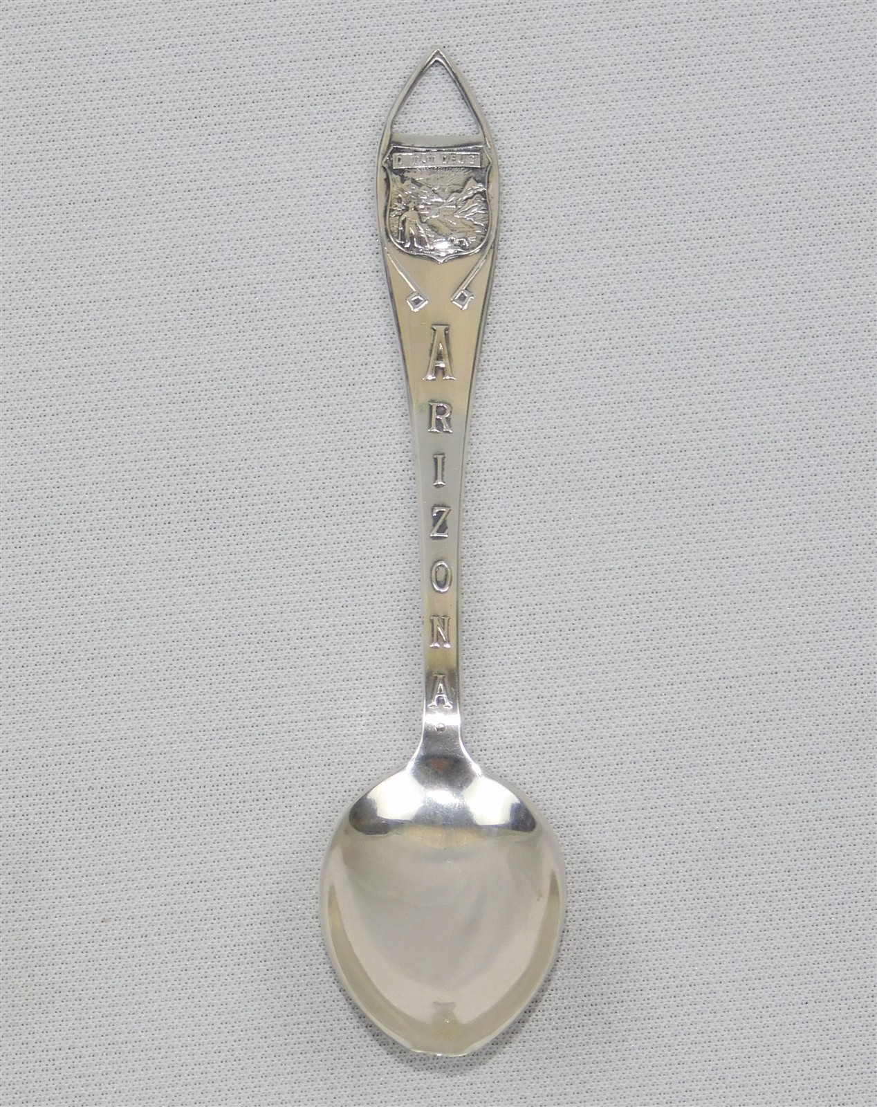 Vintage Sterling Silver ARIZONA Souvenir Spoon 8.8g / 4-1/8″