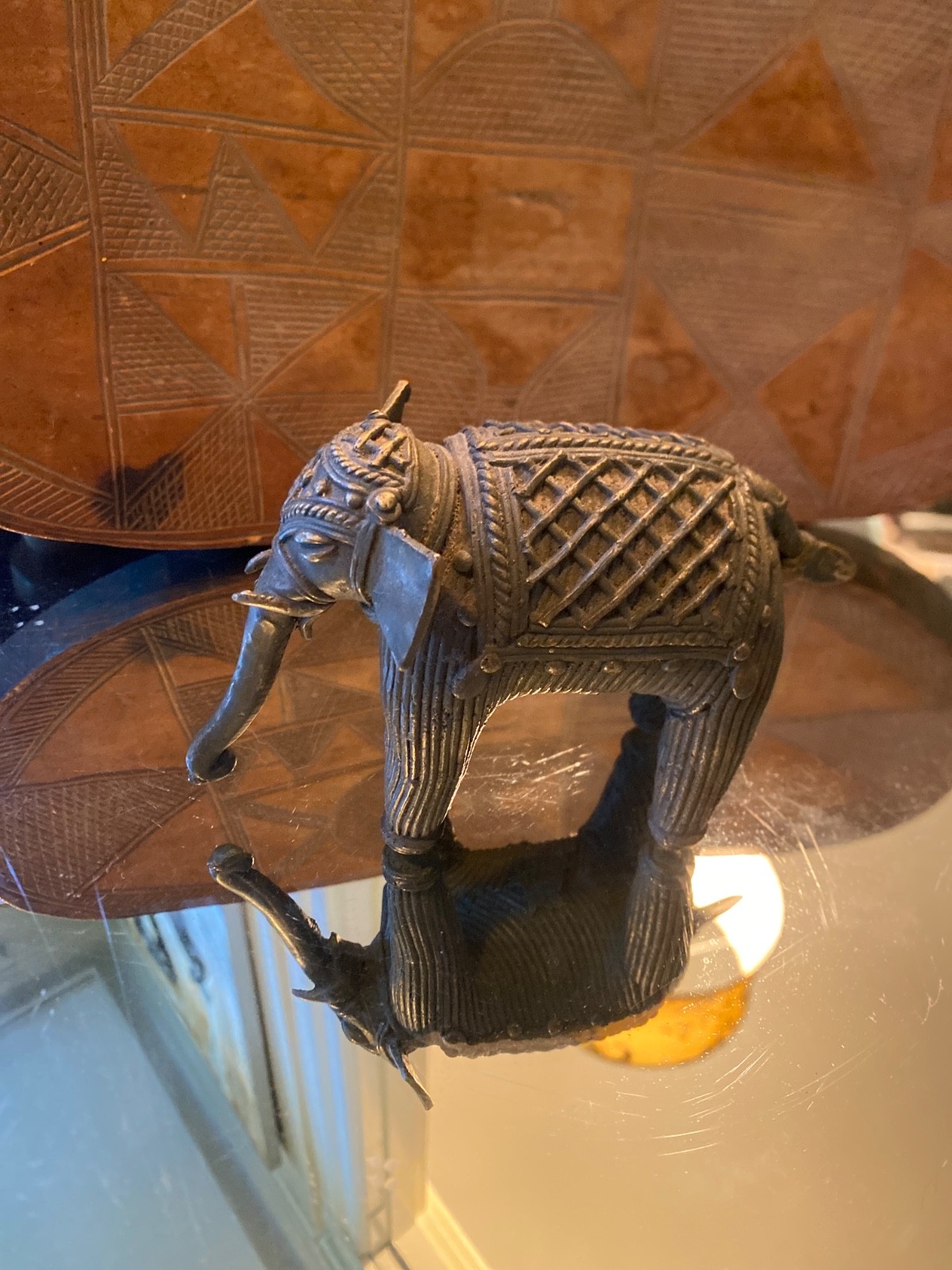 Indian Asian Metal brass bronze Dhokra elephant