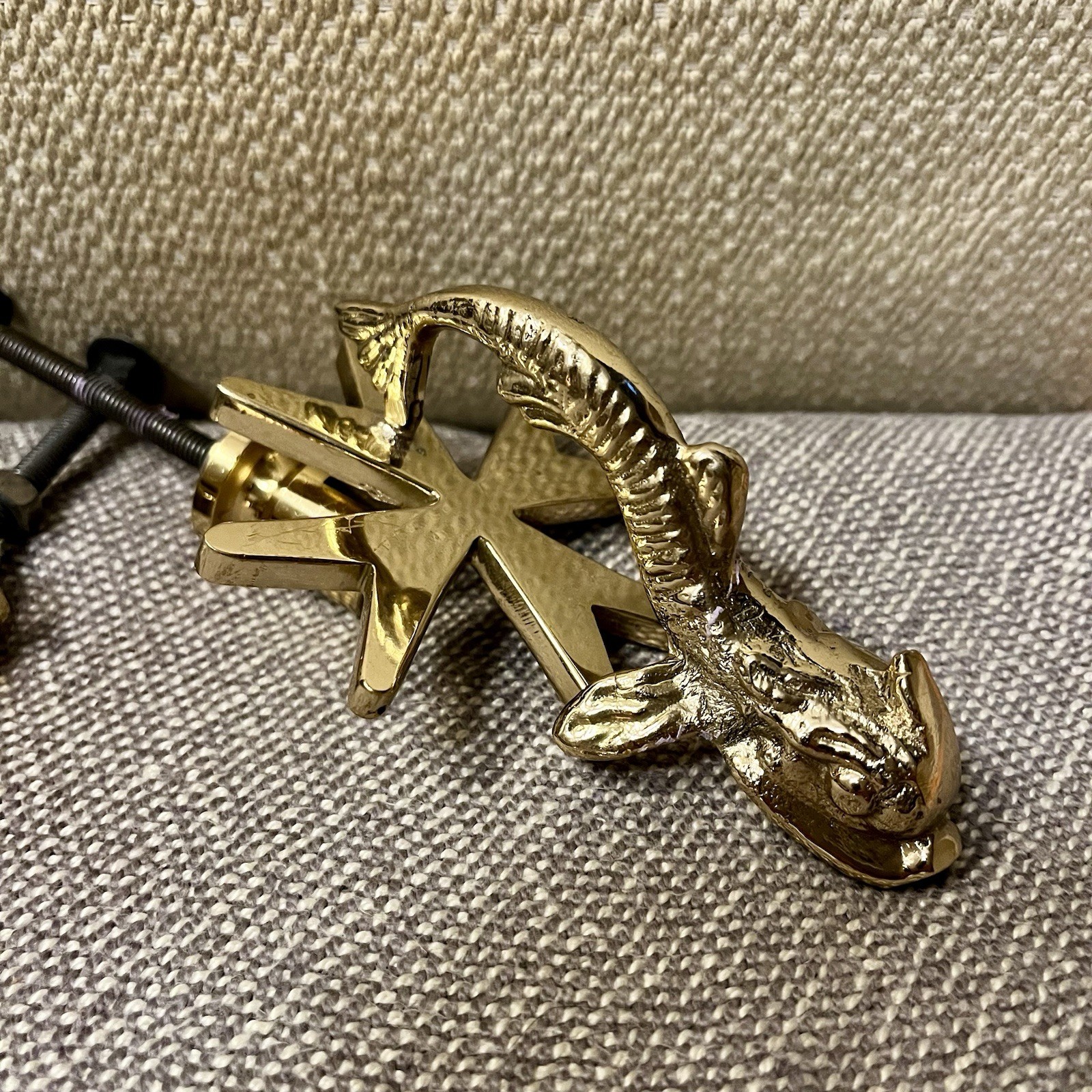VINTAGE Cutajar Works Malta Brass Dolphin Koi Fish Door Knocker – Antique Marine