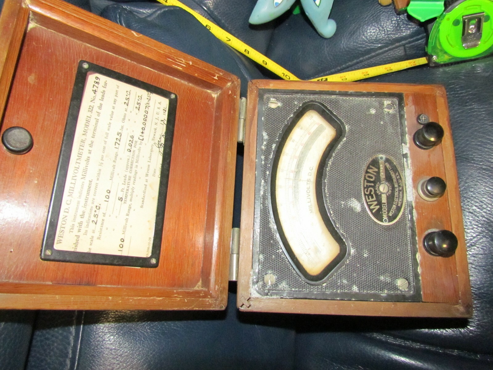 Antique Weston Voltmeter Volt Tester Model 322