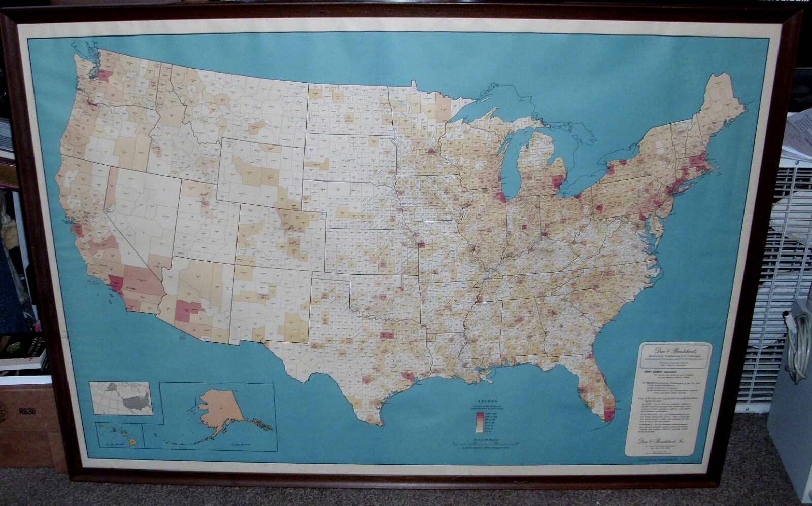 DUNN & BRADSTREET’S 1966 MANUFACTURING ESTABLISHMENTS U.S.A. BY HAMMOND RARE!