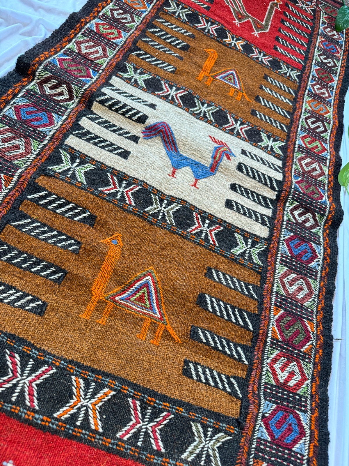Turkish runner rug,modern multicolored area rug,handmade bohemian rug-2’2”x6’2″
