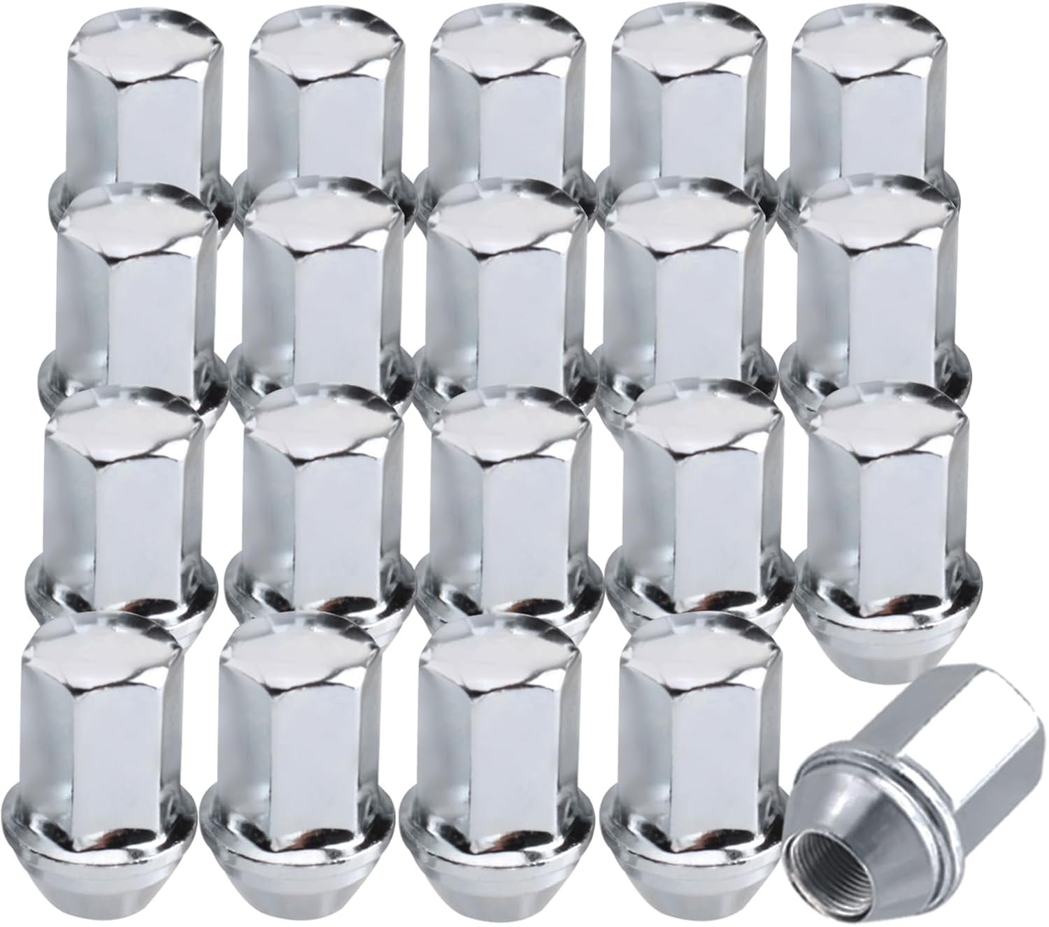 Set of 20 M14x1.5 Lug Nuts Compatible with 2018-2022 Wrangler Gladiator 2011-202